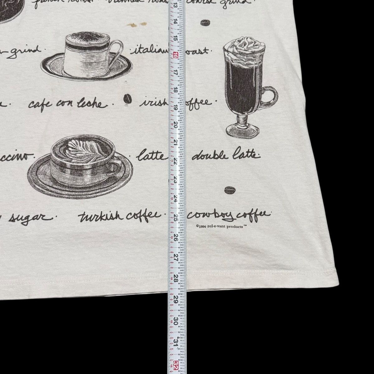 Vintage Vintage 1994 Coffee Espresso AOP Stained Shirt Men's XL Size US XL / EU 56 / 4 - 9 Thumbnail