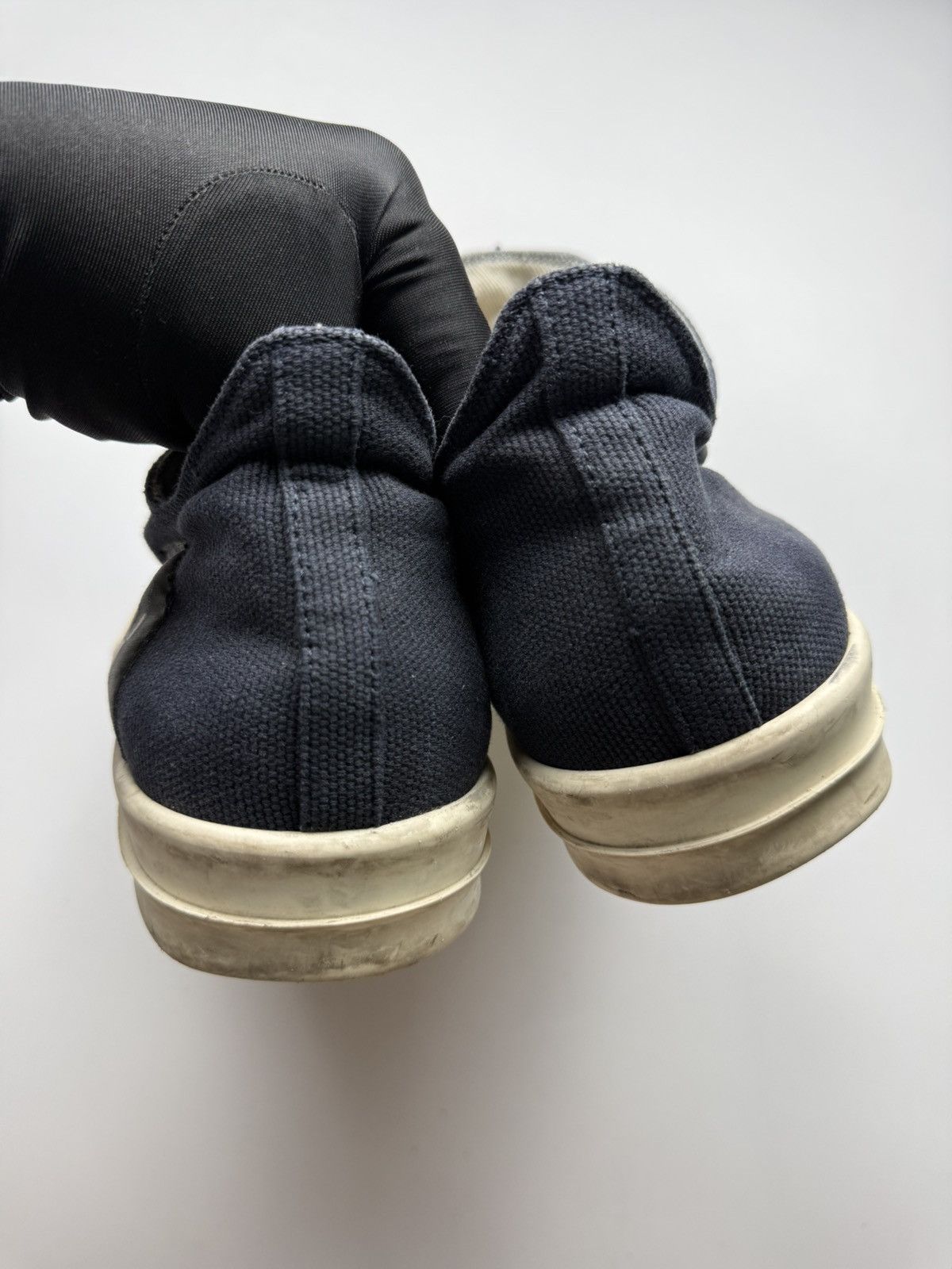 Rick Owens Drkshdw Rick Owens Drkshdw Logo Navy Ramones Low Size US 10 / EU 43 - 5 Thumbnail