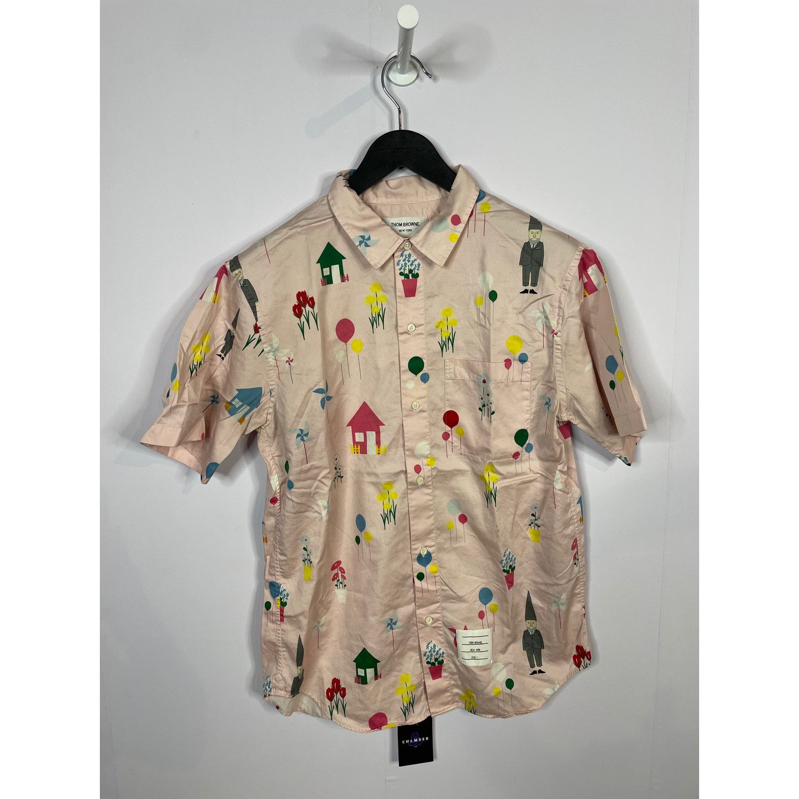Thom Browne Thom Browne Button Up Pink Floral Used (Small) Size US S / EU 44-46 / 1 - 1 Thumbnail
