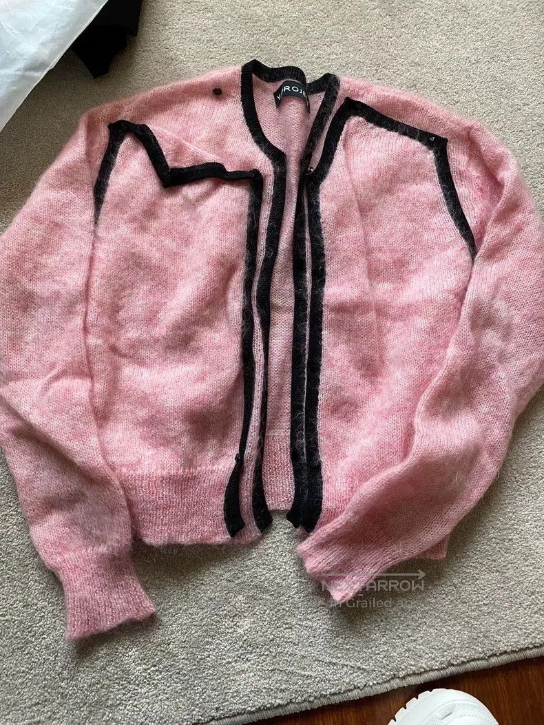Yohji Yamamoto Y/project Pink Mohair Cardigan. Size US S / EU 44-46 / 1 - 1 Thumbnail