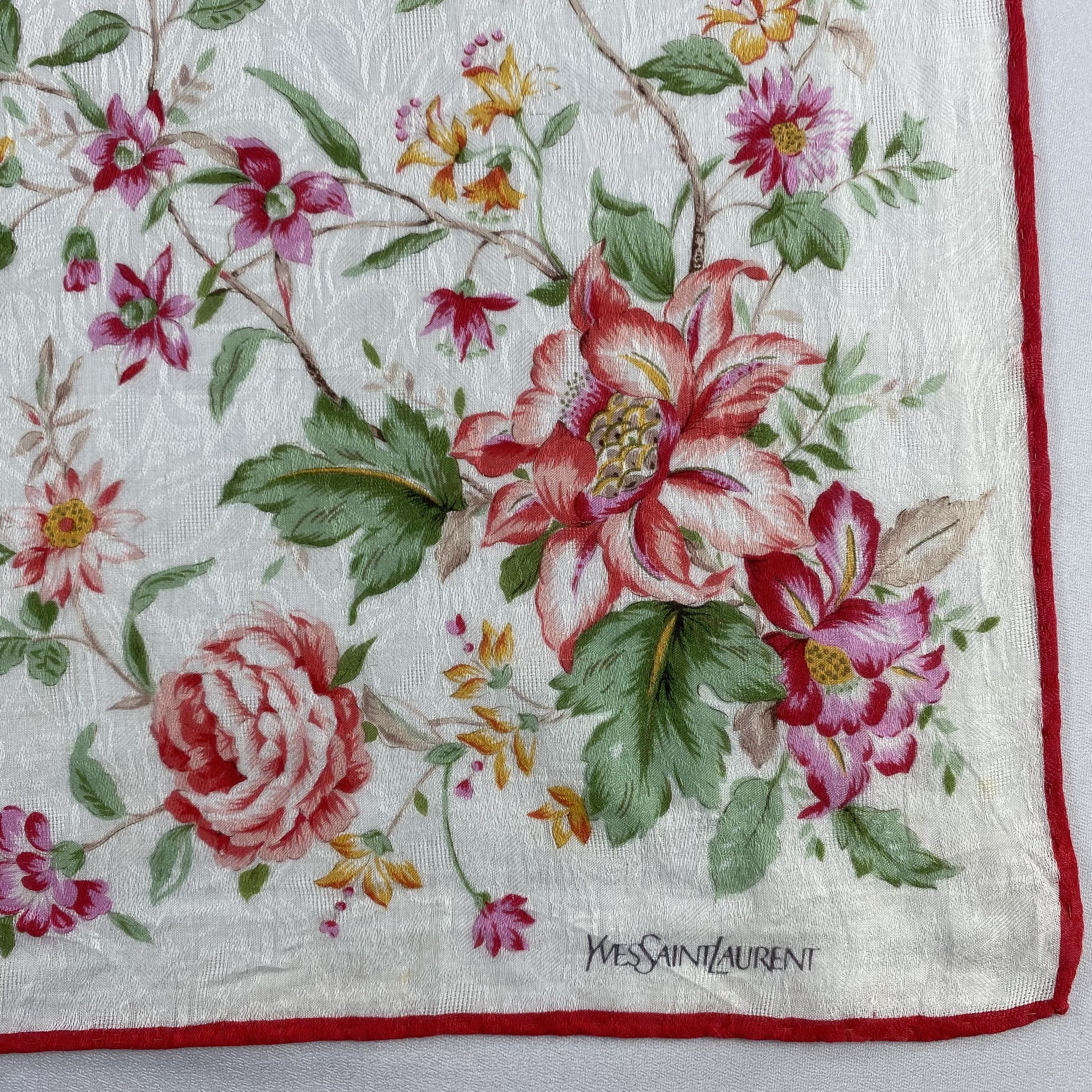 Vintage Yves Saint Laurent Handkerchief / Neckerchief / Bandana-P964 Size ONE SIZE - 3 Thumbnail