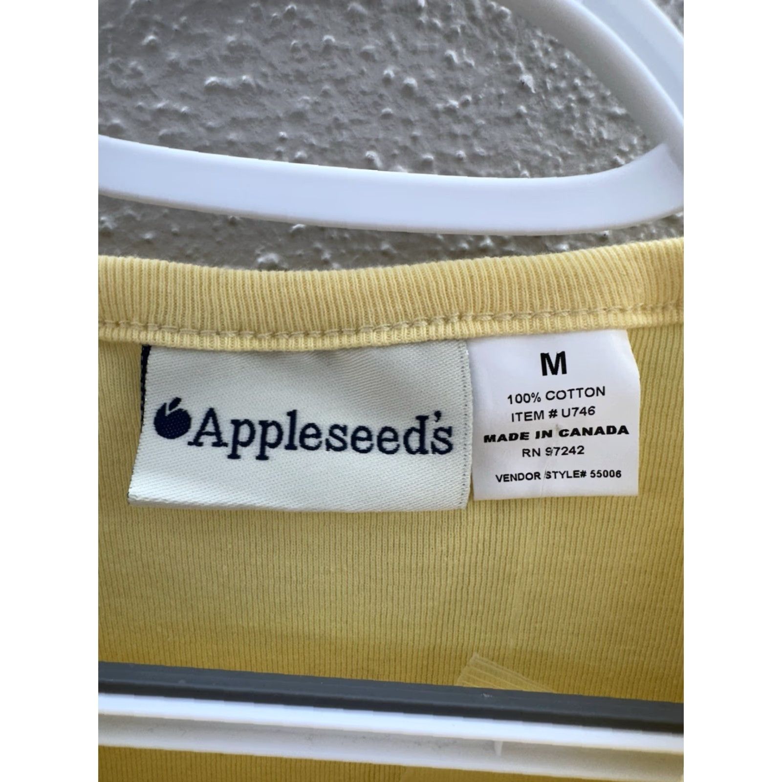 Vintage Appleseeds Womens Cardigan Size Medium Cotton Long Sleeve Button Up Yellow Size M / US 6-8 / IT 42-44 - 4 Thumbnail