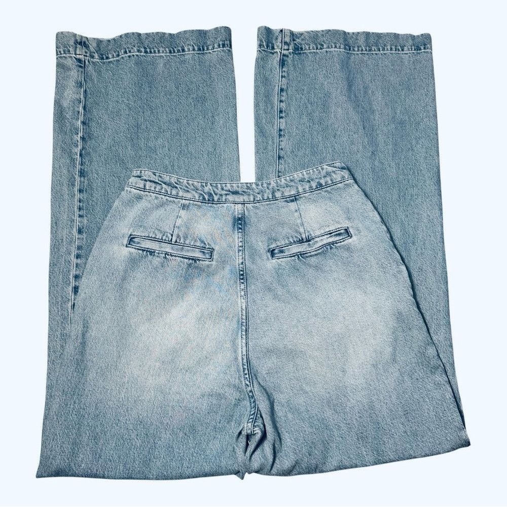 Other Triarchy Pleated Front Wide Leg Jeans Size 30 Size 30" / US 8 / IT 44 - 4 Thumbnail