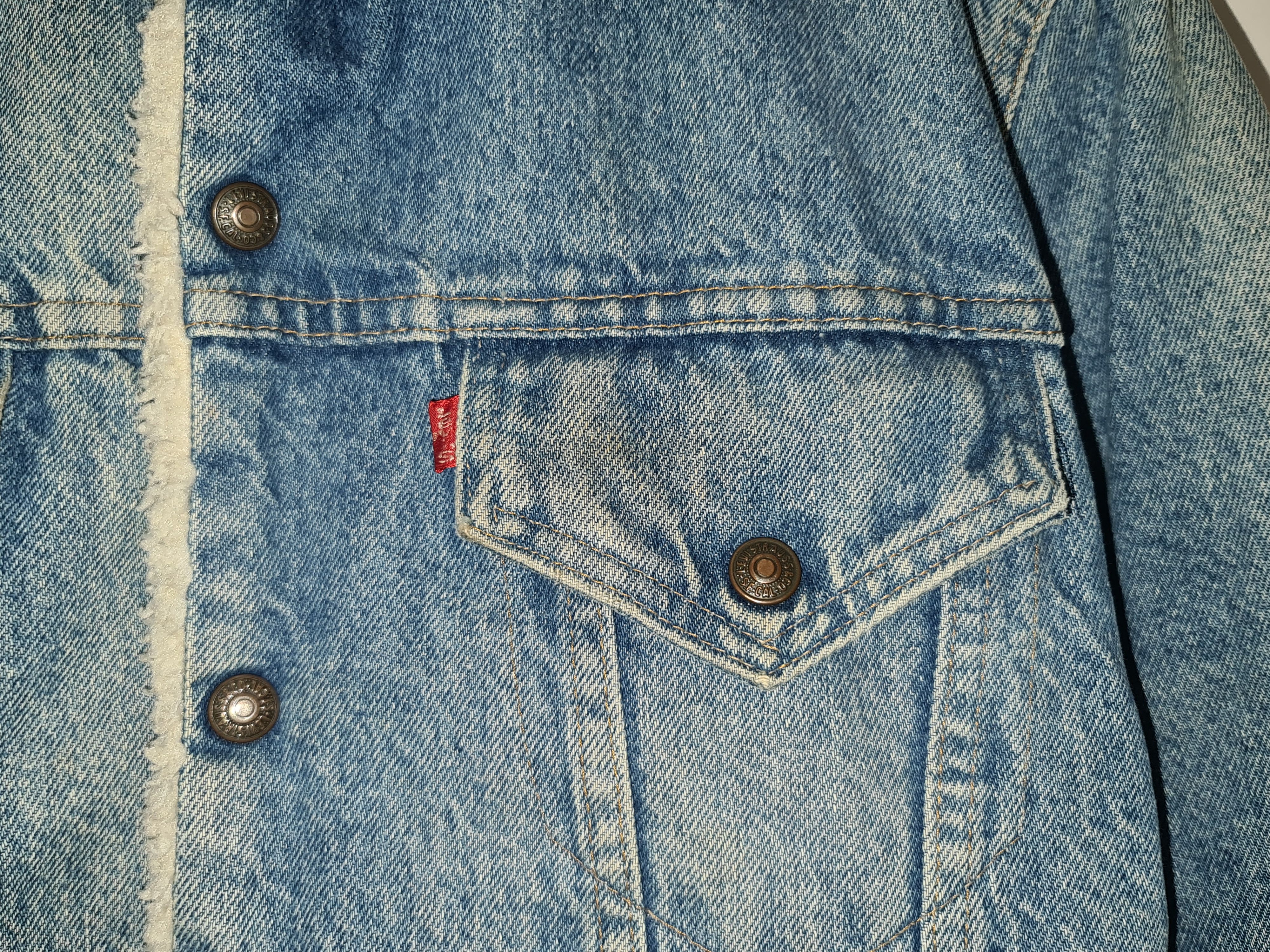 Levi's Vintage Clothing 90s RARE VINTAGE LEVIS SHERPA TRUCKER JACKET made in USA Size US L / EU 52-54 / 3 - 6 Thumbnail