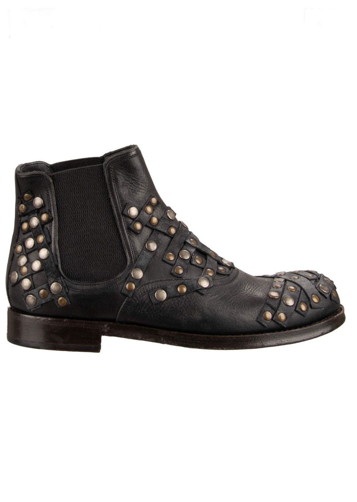 Dolce & Gabbana Studded Leather Ankle Boots. 8 Size US 8 / EU 41 - 1 Thumbnail
