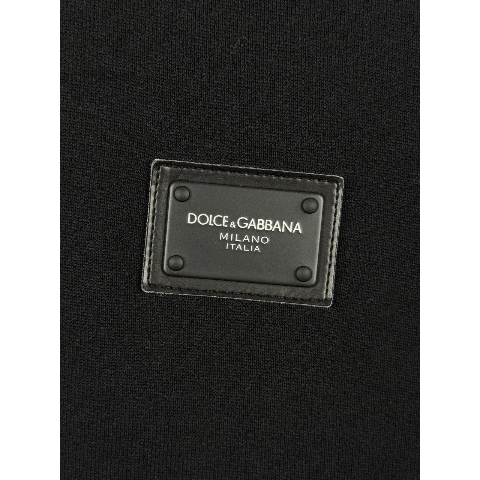 Dolce & Gabbana Dolce & Gabbana Logo Plaque Men's Sweatshirt Pullover – Blac Size US XL / EU 56 / 4 - 3 Thumbnail