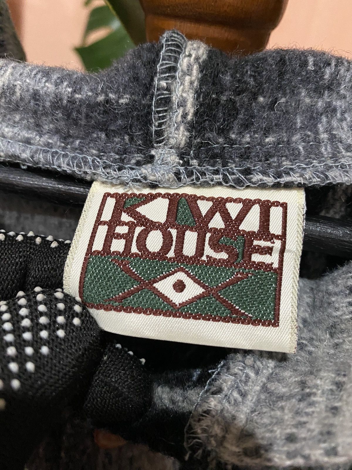 Kiwi Kiwi House Wool-Blend Plaid Hoodie – Gray Tone, Unisex Size US L / EU 52-54 / 3 - 4 Thumbnail