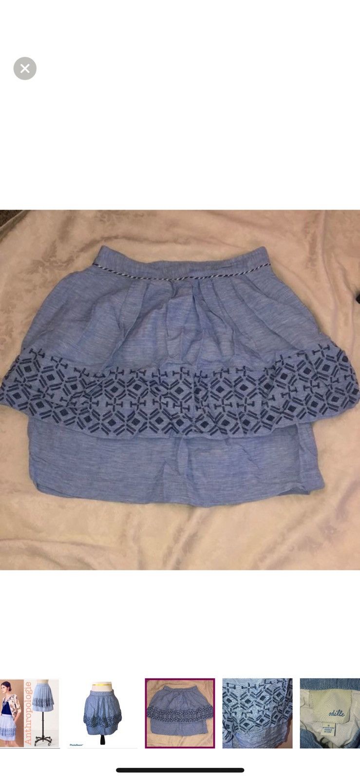 Anthropologie Anthropologie odille alpine dream skirt size 8 Size 30" / US 8 / IT 44 - 4 Thumbnail