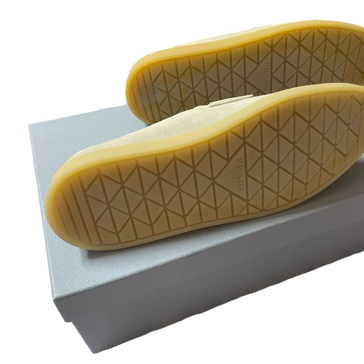 Prada Prada women beige suede loafers size EU 36.5 Size US 6.5 / IT 36.5 - 8 Thumbnail