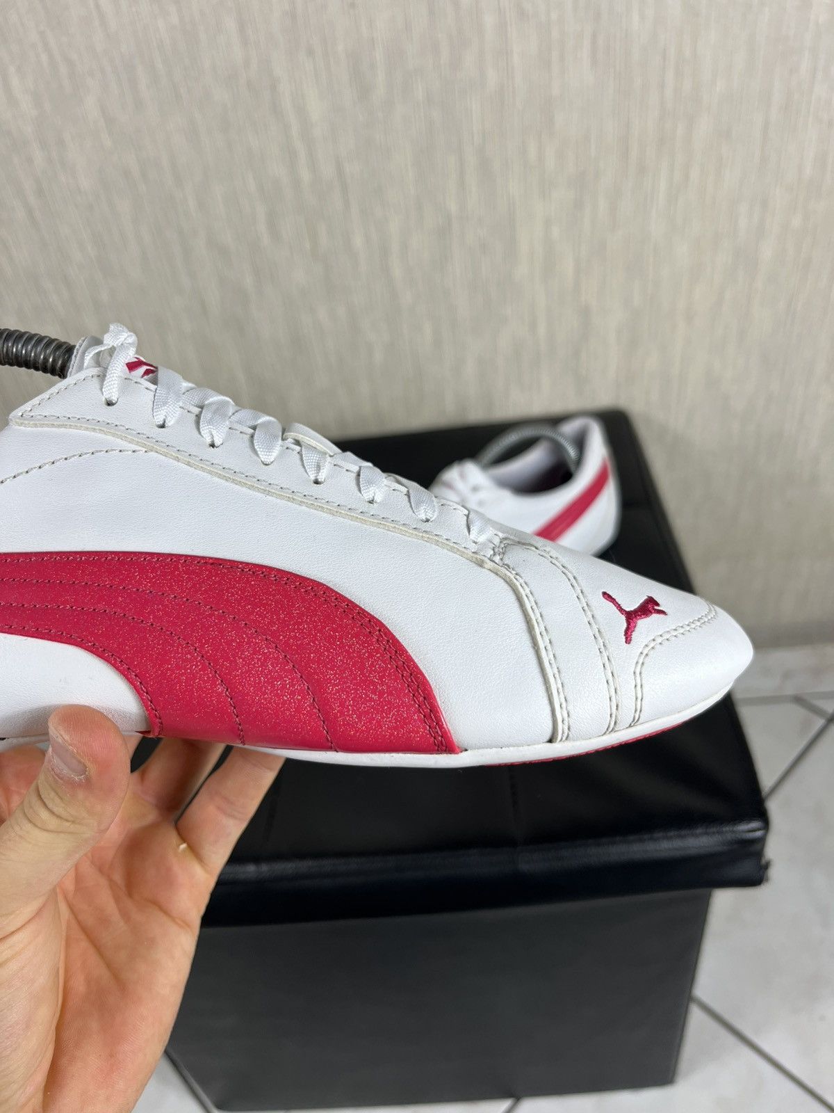 Puma Vintage Puma speed cat y2k sneakers shiny brocade pink shoes Size US 9.5 / IT 39.5 - 4 Thumbnail