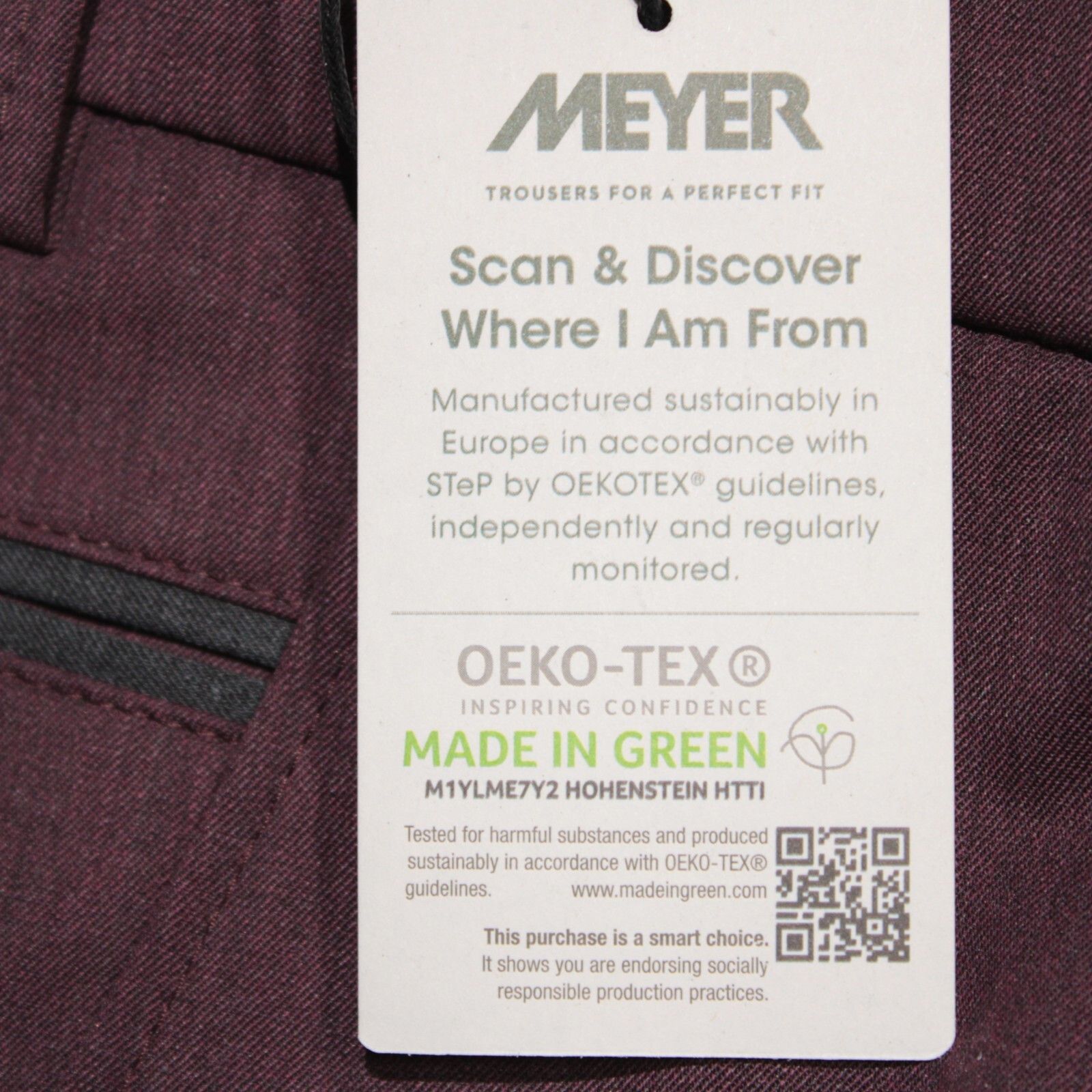 Other Meyer New with tags Dress Pants Size 38 US In Purple Size US 38 / EU 54 - 3 Thumbnail