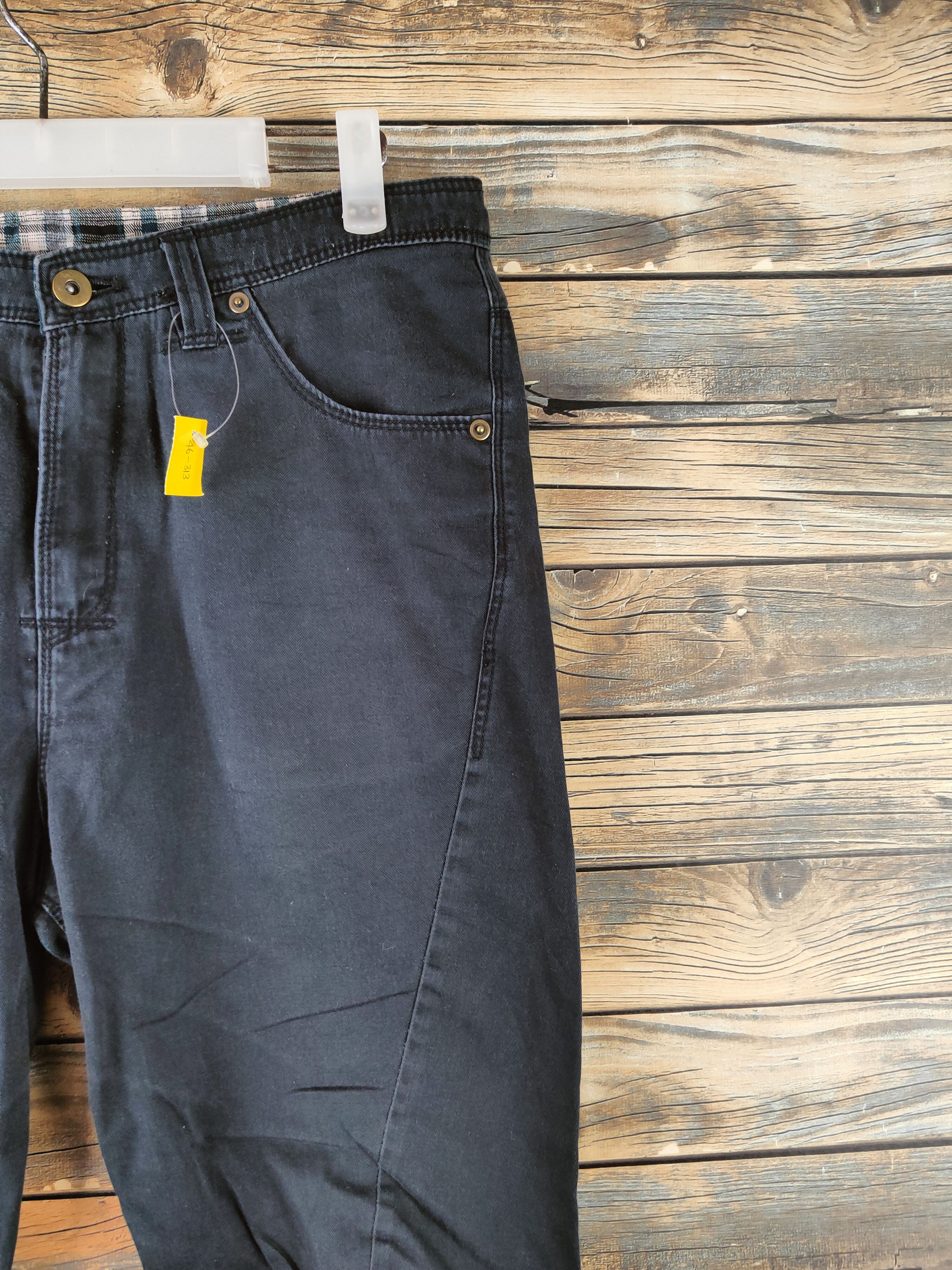Japanese Brand DL Retro Girl Black Multipocket Casual Pants #46-313 Size 31" - 5 Thumbnail