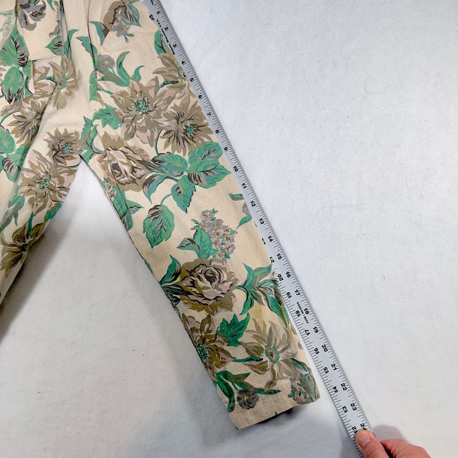 Other Cathy Daniels Jacket Smock Womans Medium Linen Blend Floral Size M / US 6-8 / IT 42-44 - 8 Thumbnail