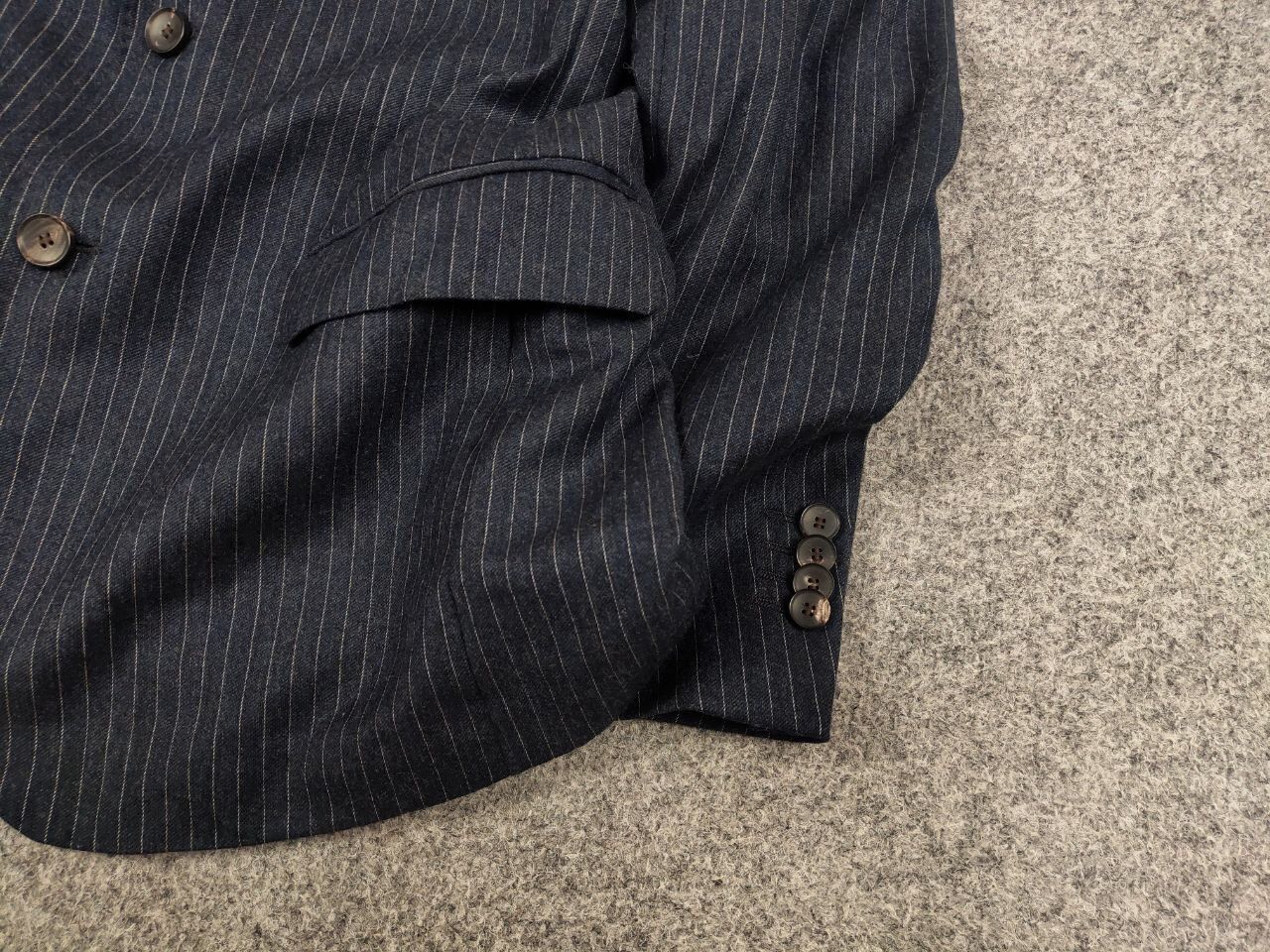 Other 0909 Fatto in Italy Design Blue Striped Blazer Jacket Size US M / EU 48-50 / 2 - 5 Thumbnail