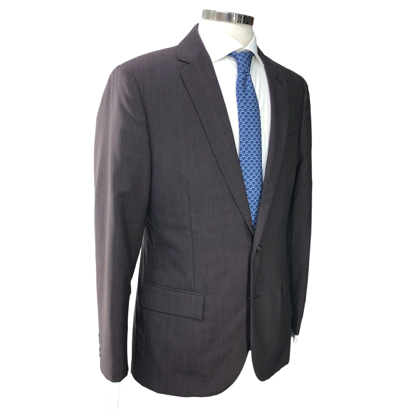 J.Crew J Crew Factory Mens Size 40R Thompson Sport Coat Wool Brown Size 40R - 11 Thumbnail