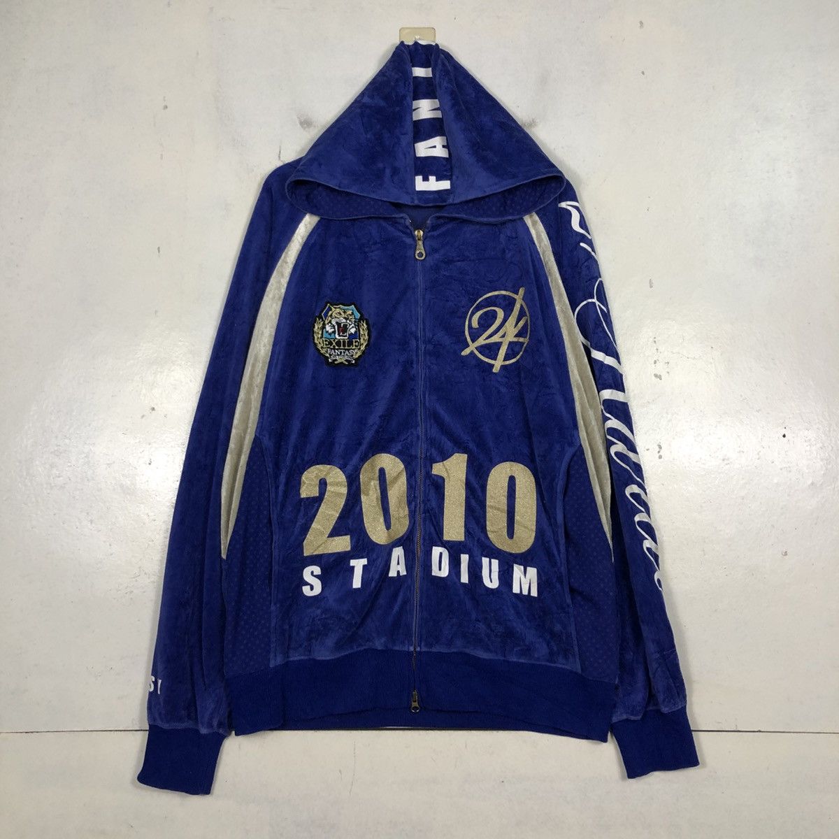 Japanese Brand 📌Zipper Hoodie Sweater 24 Karats Gold Over Print Size US XL / EU 56 / 4 - 3 Thumbnail