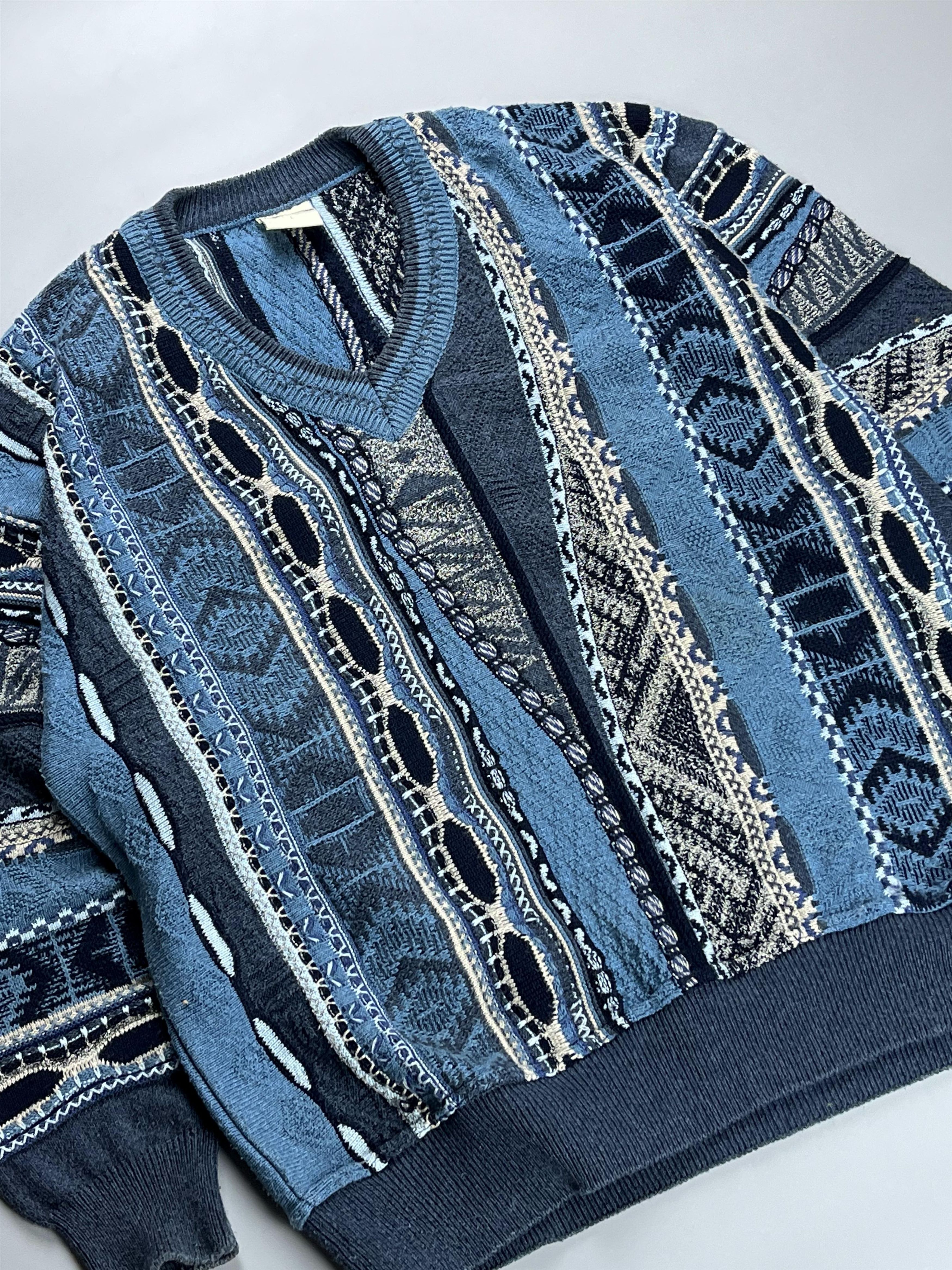 Japanese Brand × Vintage Rare Vintage Coogi Style Knited Sweater Size US L / EU 52-54 / 3 - 2 Thumbnail