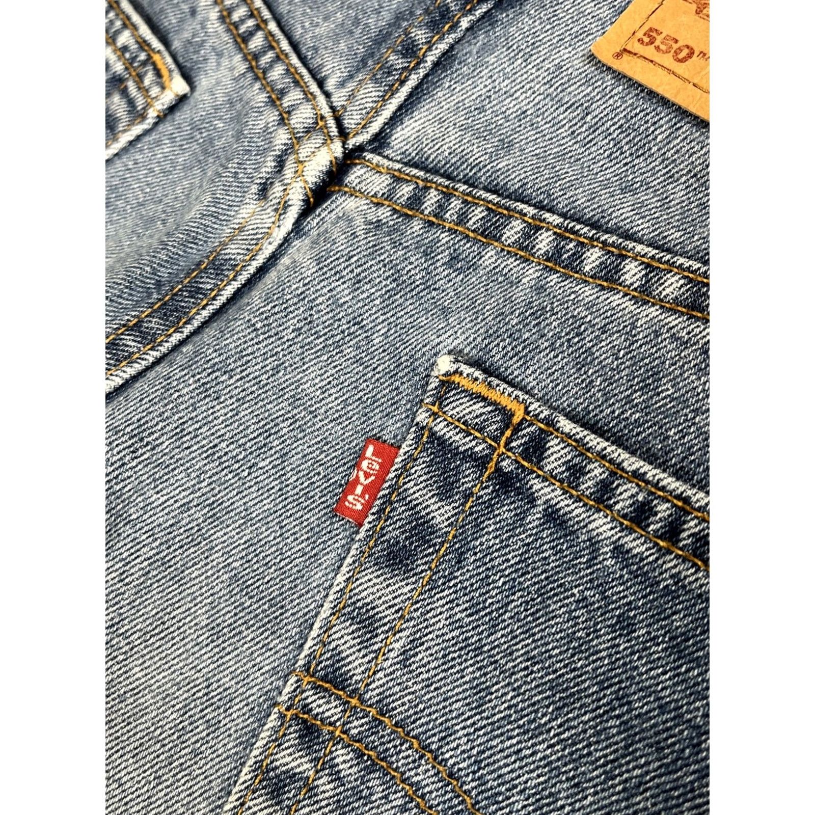 Levi's VINTAGE Levi's 550 Jeans Men 30x32 Blue Relaxed Baggy Taper Skate Loose Tag Denim Cotton Size US 32 / EU 48 - 5 Thumbnail