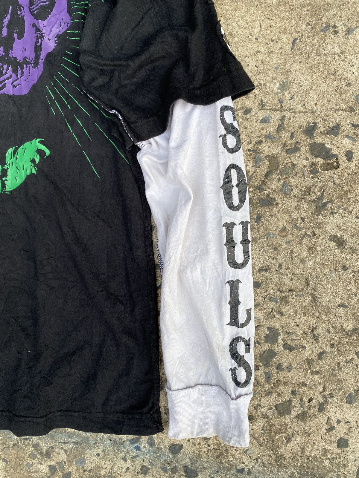Le Grande Bleu (L.G.B.) Satans Souls Double Layer gothic Punk poem longsleeve Size US L / EU 52-54 / 3 - 5 Thumbnail