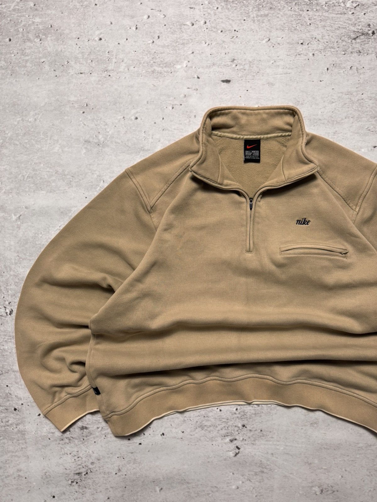 Nike × Vintage NIKE VINTAGE BASIC LOGO OVERSIZE BOXY 1/3 ZIP SWEATSHIRT Size US L / EU 52-54 / 3 - 2 Thumbnail
