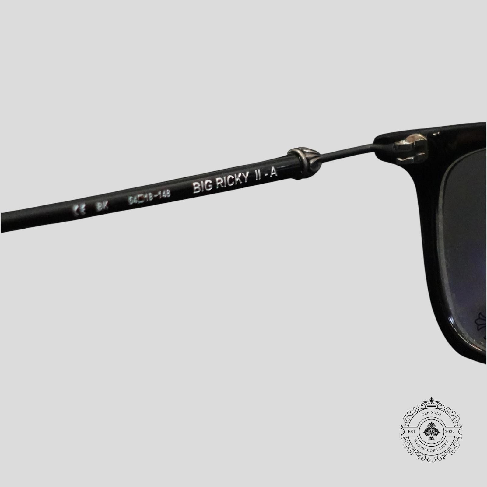 Chrome Hearts Chrome Hearts Big Ricky II-A Glasses in Black/Silver Size ONE SIZE - 6 Thumbnail