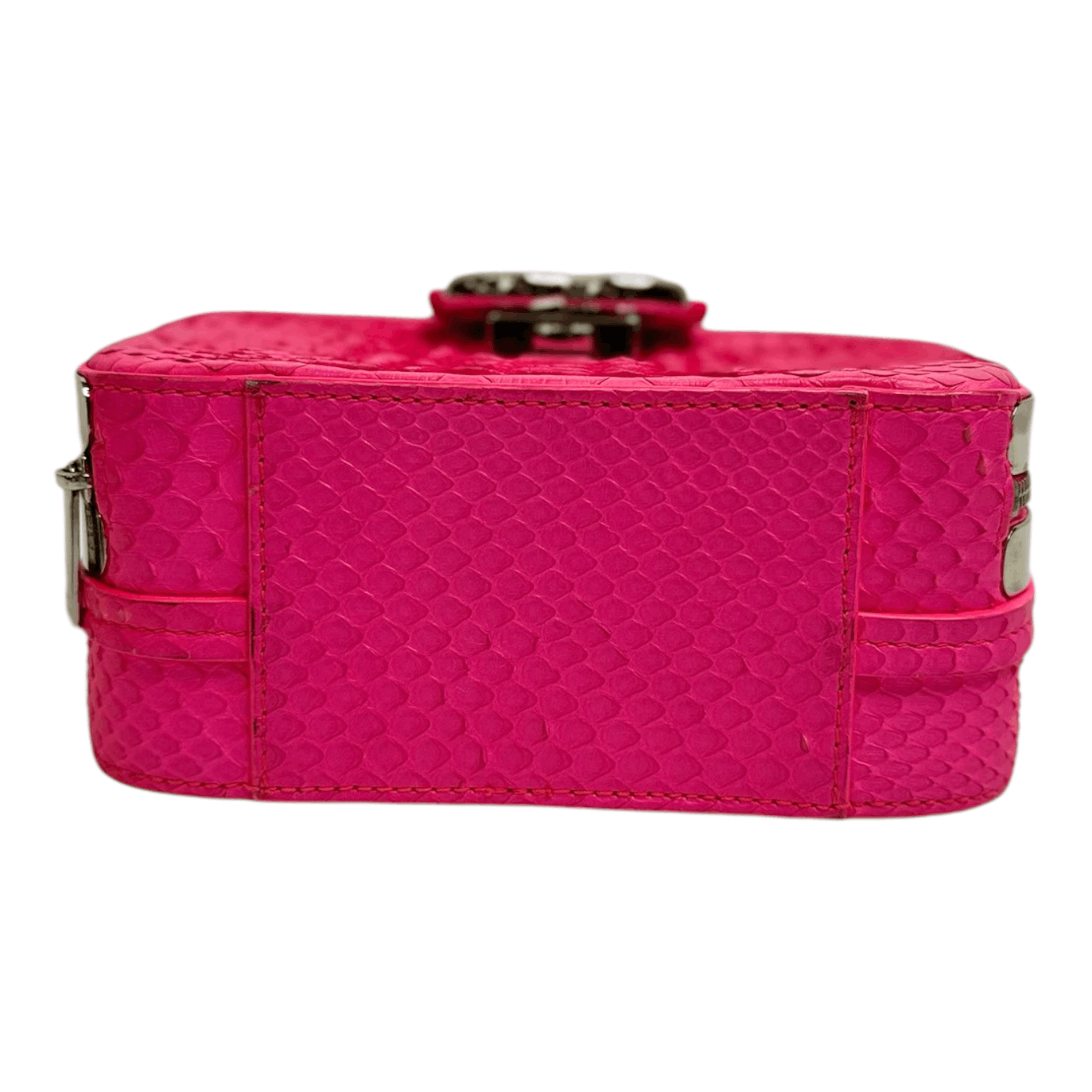 Chanel Chanel Snakeskin Mini CC Box Camera Bag Pink Size ONE SIZE - 5 Thumbnail