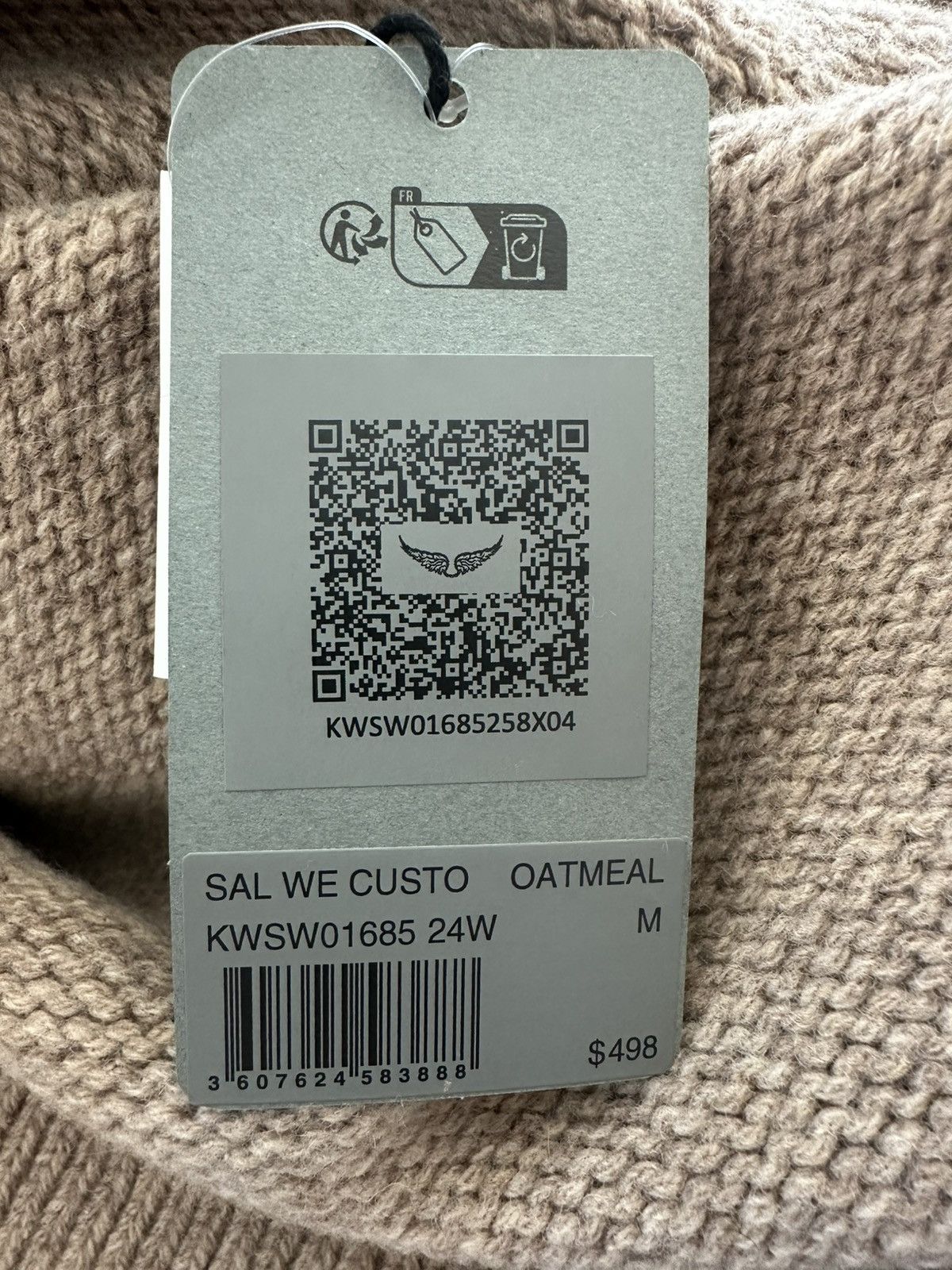 Zadig & Voltaire Zadig & voltaire Beige Women Sweater Size M / US 6-8 / IT 42-44 - 10 Thumbnail