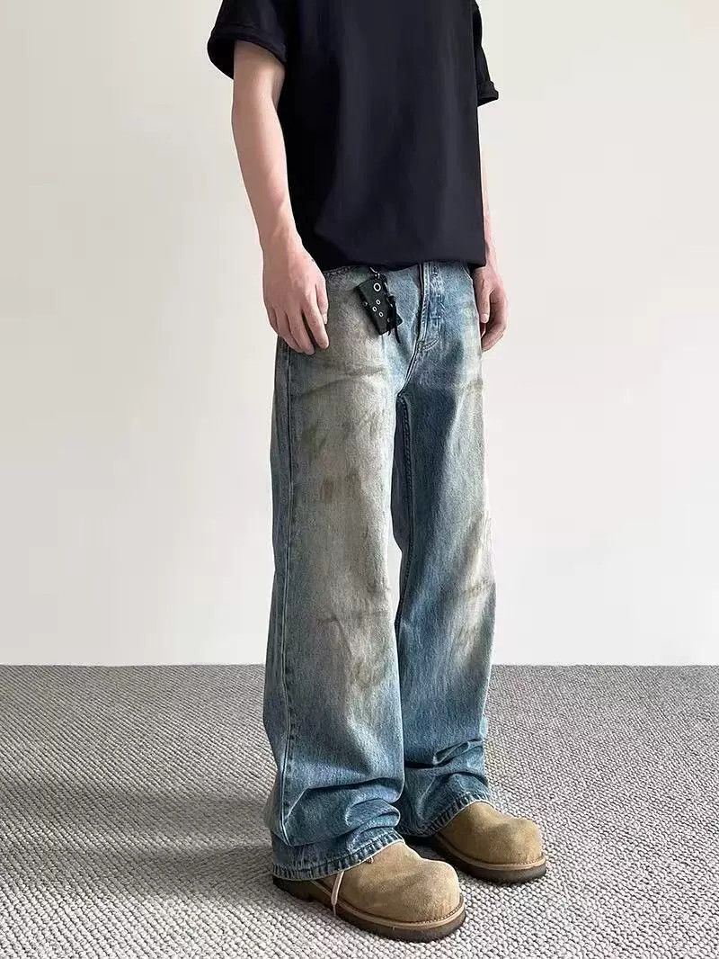 Jean High street dirtyfit vintage distressed tie-dye jeans Size US 32 / EU 48 - 2 Thumbnail