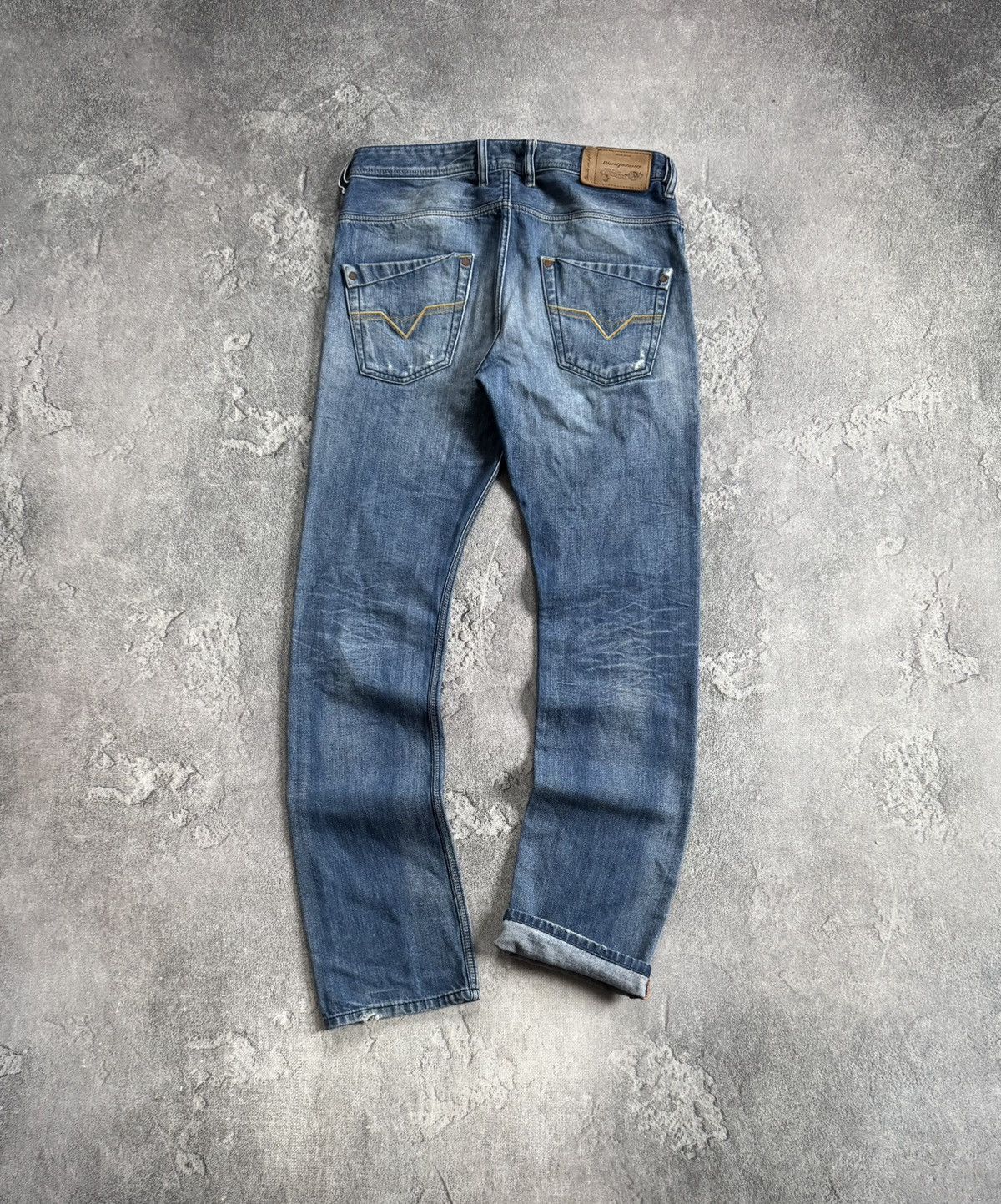Diesel Diesel 29/32 Krooley distressed denim pants jeans trousers Size US 29 - 1 Thumbnail