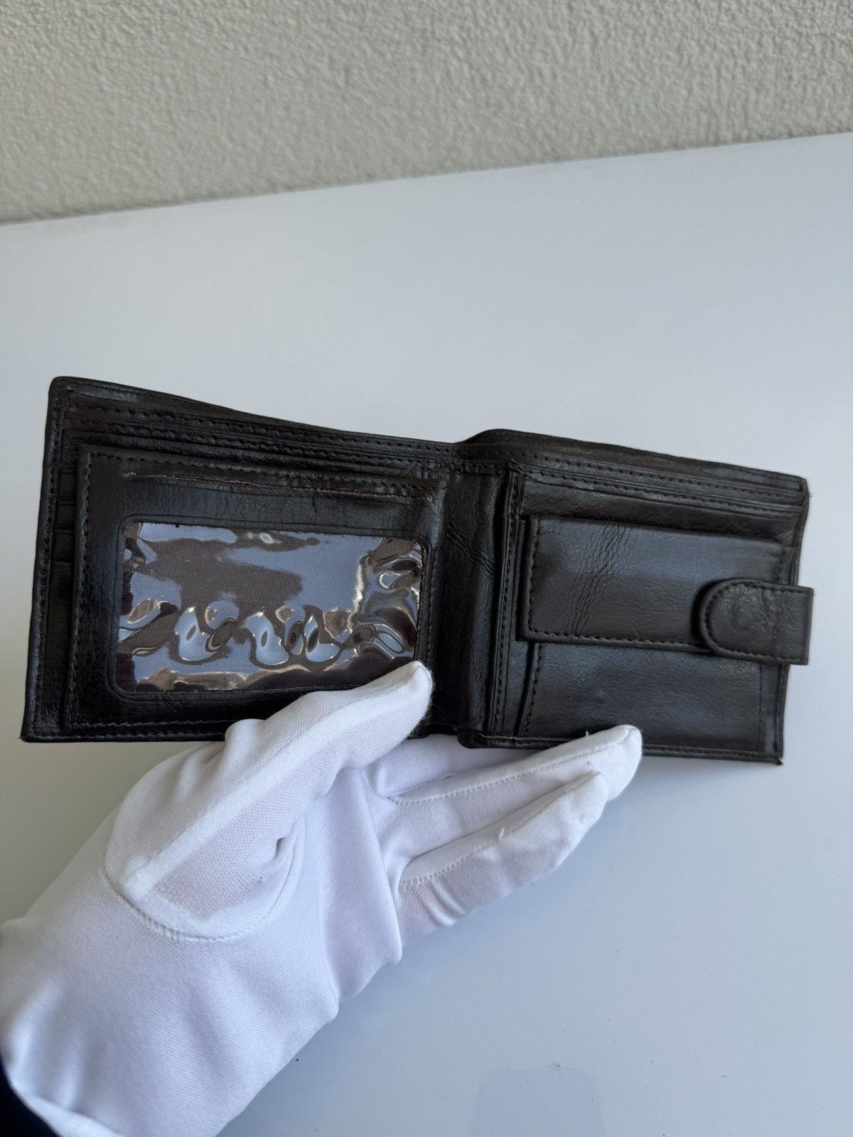Camel Camel Black Leather Wallet Bifold Size ONE SIZE - 6 Thumbnail