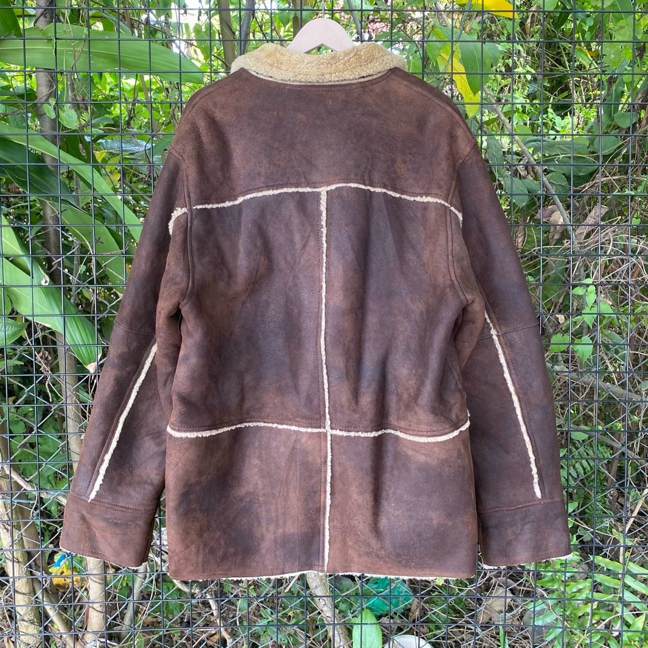 Vintage Vtg Wind Amor Sheepskin Leather Jacket Size US L / EU 52-54 / 3 - 9 Thumbnail