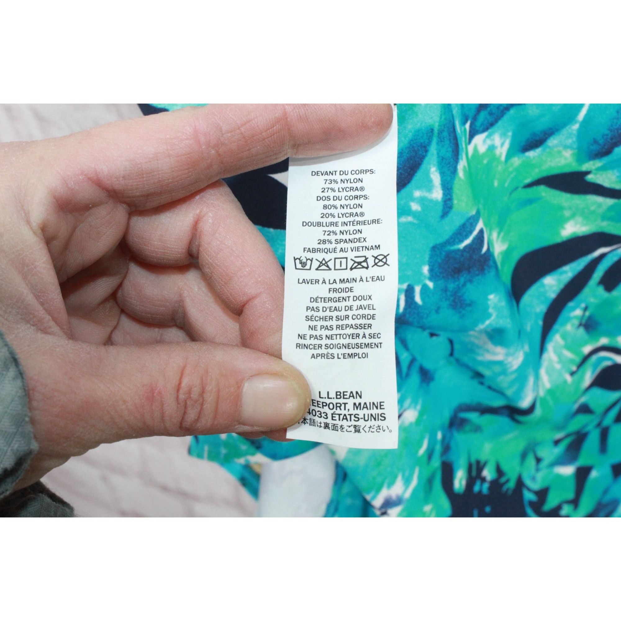 L.L. Bean × Swims LL Bean Shaping Swimwear Tanksuit Watercolor Floral Print Size 3XL / US 20-22 - 9 Thumbnail