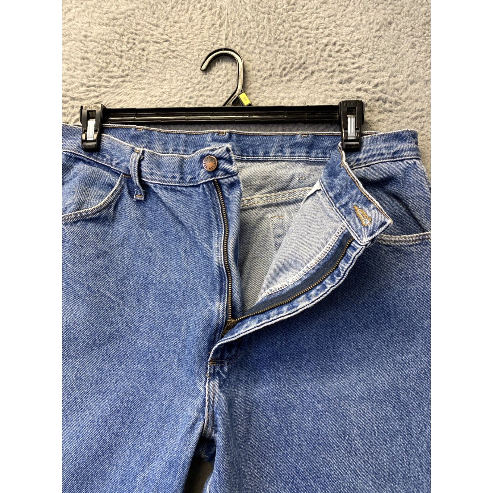 Vintage Rustler Jeans Mens 38x30 Blue Regular Fit Straight Leg Workwear Western - 0428 Size US 38 / EU 54 - 7 Thumbnail