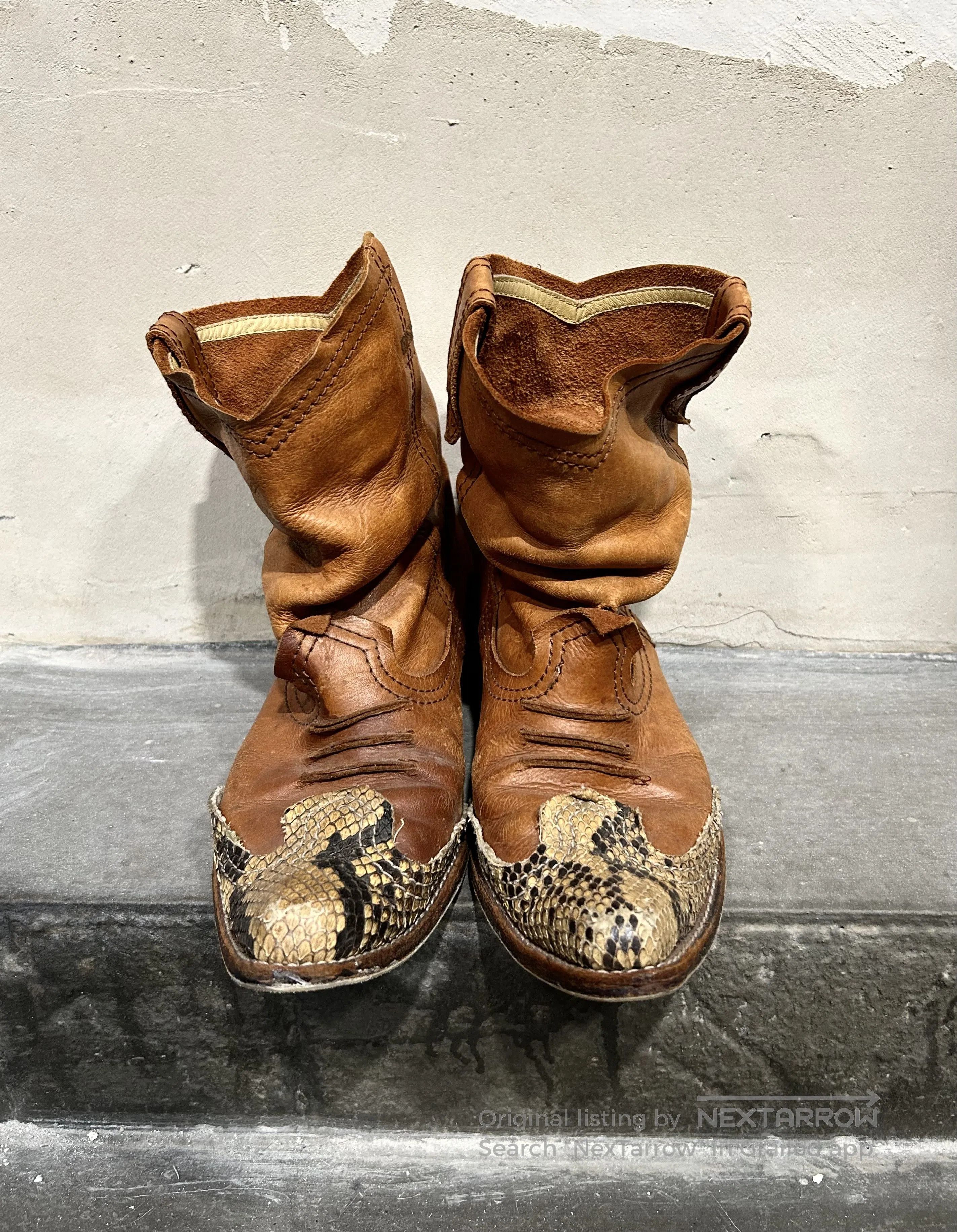 Junya Watanabe Junya Watanabe Man 00s Snakeskin Pointed. Size US 7 / EU 40 - 3 Thumbnail
