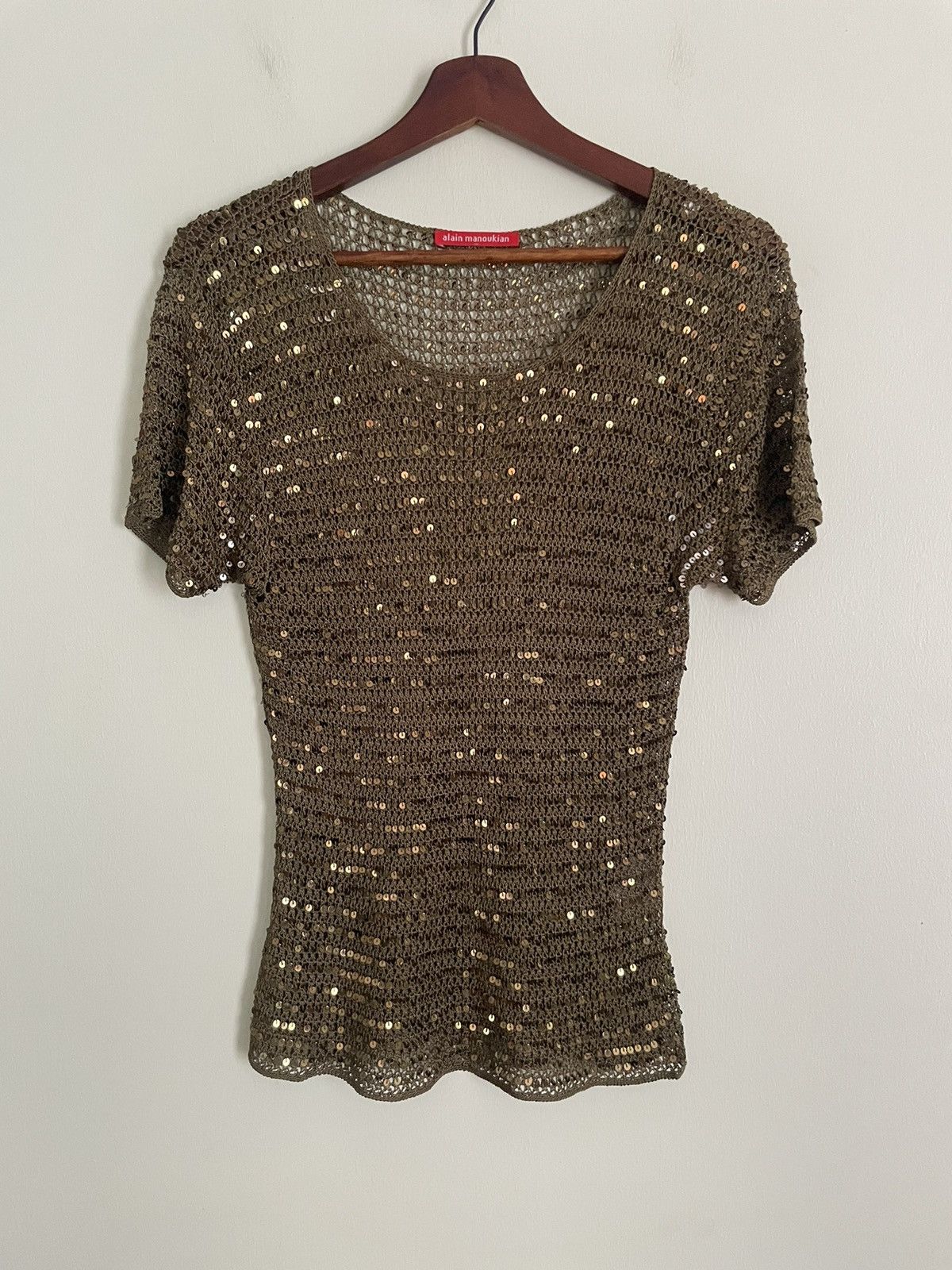 Other Alain Manoukian sequins fishnet blouse Size ONE SIZE - 2 Thumbnail