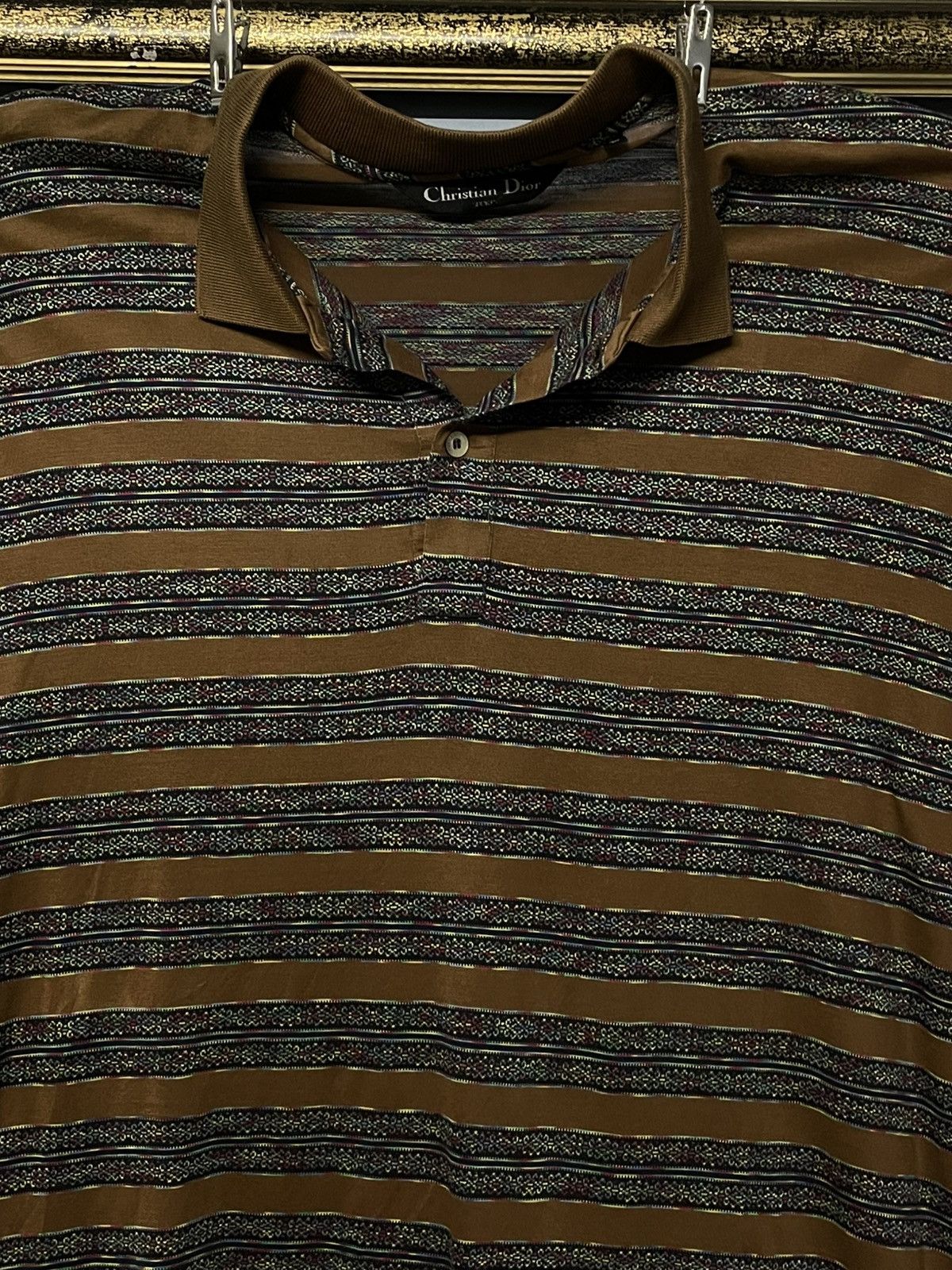 Christian Dior Monsieur Vintage Designer Christian Dior Sport Horizontal Stripe Size US L / EU 52-54 / 3 - 3 Thumbnail
