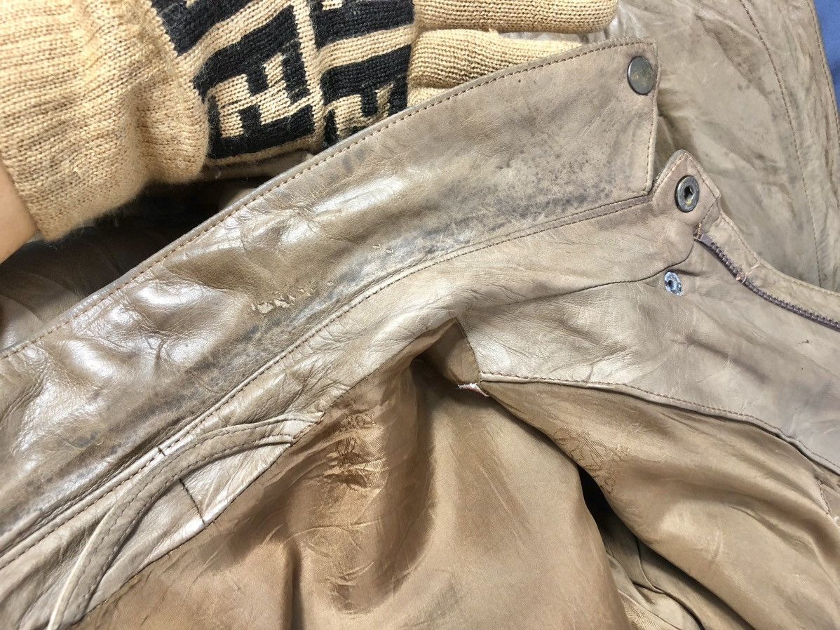 Loewe × Vintage Rare Vintage Loewe Leather Jacket Made in Spain Size US M / EU 48-50 / 2 - 18 Thumbnail