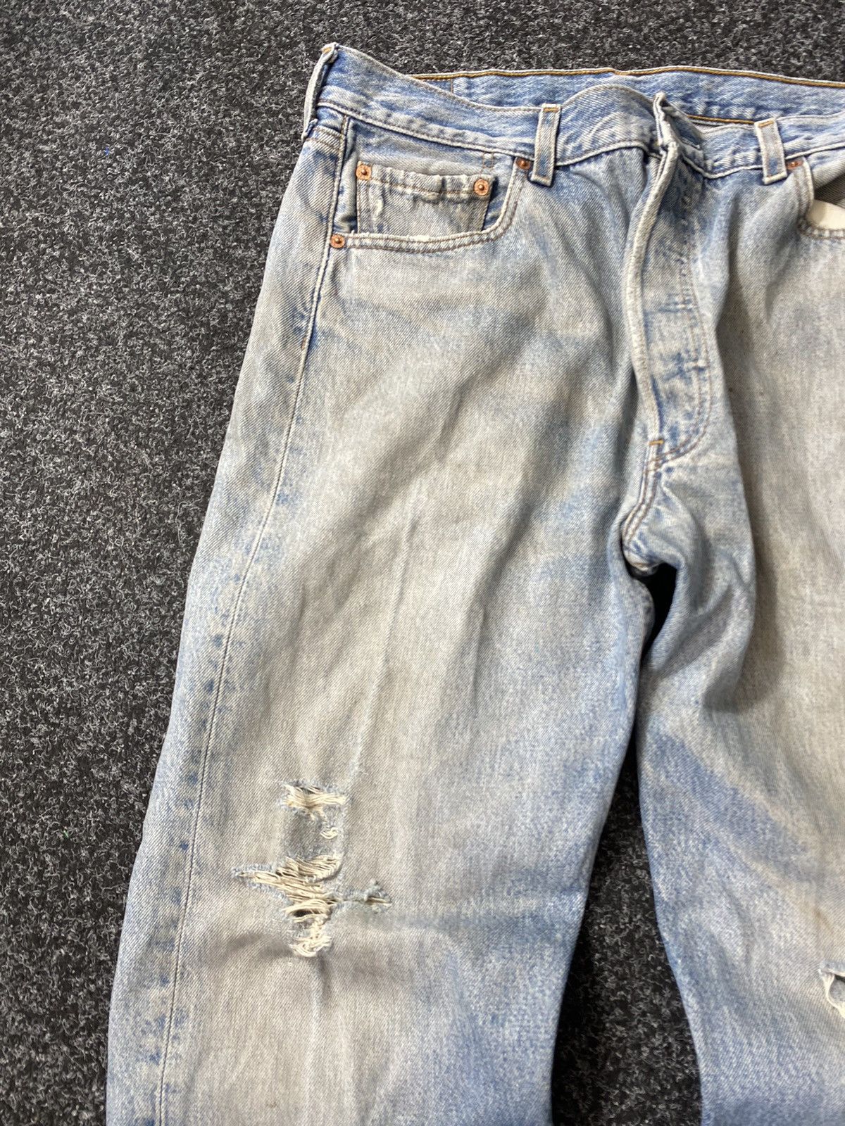 If Six Was Nine × Levi's 90s Levis Baggy Relaxed Dirty Distressed Opium Punk Jean vtg Size US 32 / EU 48 - 5 Thumbnail