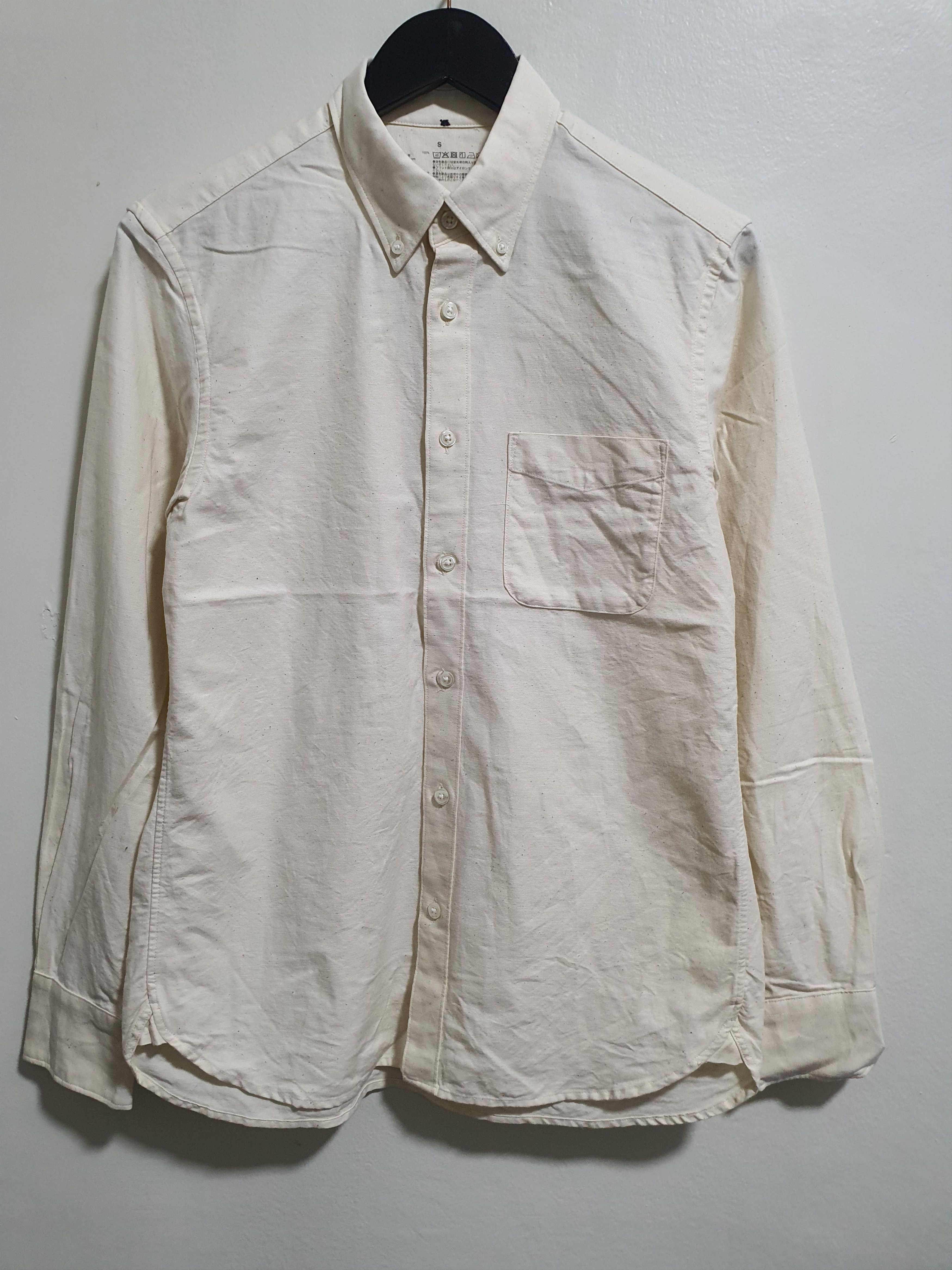 Japanese Brand × Muji MUJI BEIGE 20/28.5 BUTTON SHIRT Size US S / EU 44-46 / 1 - 1 Thumbnail