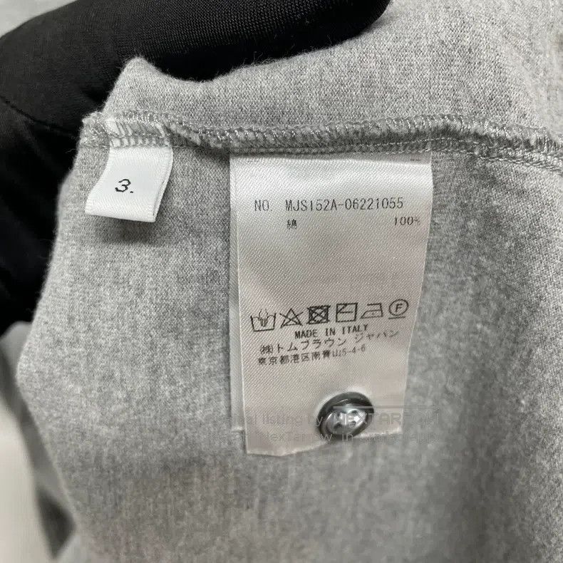 Thom Browne Thom Browne Gray Arms Four Stripe Short Sleeve Size US L / EU 52-54 / 3 - 5 Thumbnail