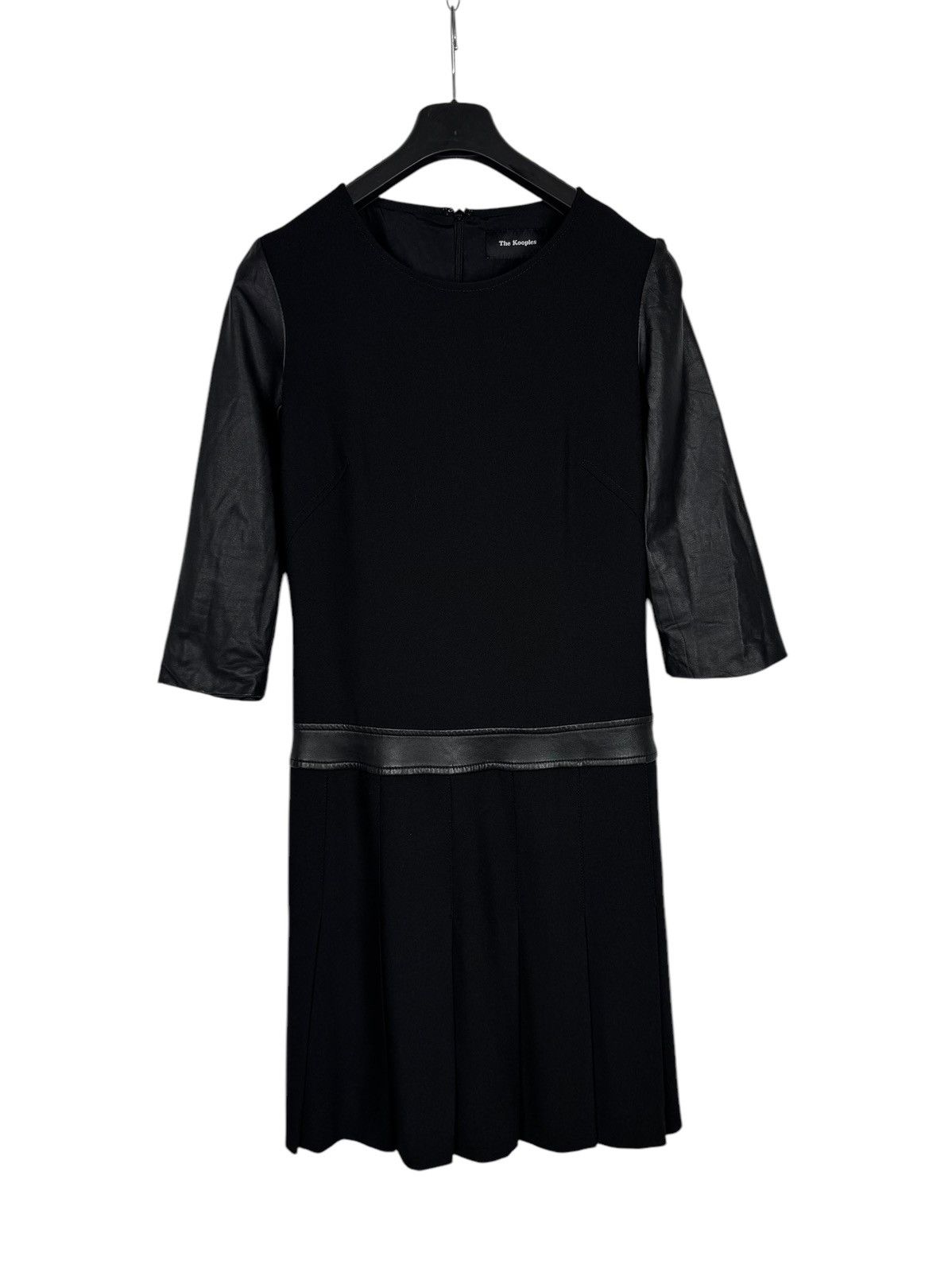 The Kooples The Kooples Midi Pleated Dress Polyester-Leather size 32 Size XXS / US 00 / IT 34 - 9 Thumbnail
