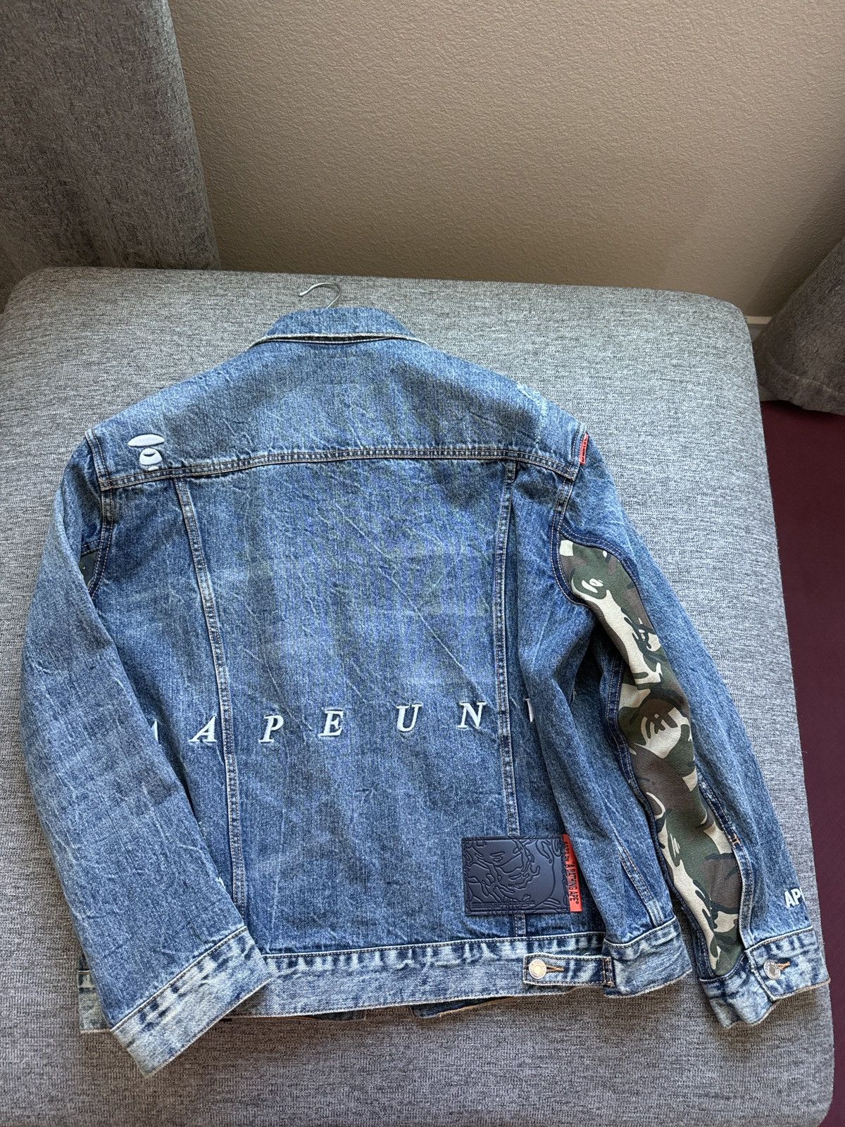 Aape × Bape Aape by A Bathing Aape Denim Jacket Size US L / EU 52-54 / 3 - 2 Thumbnail