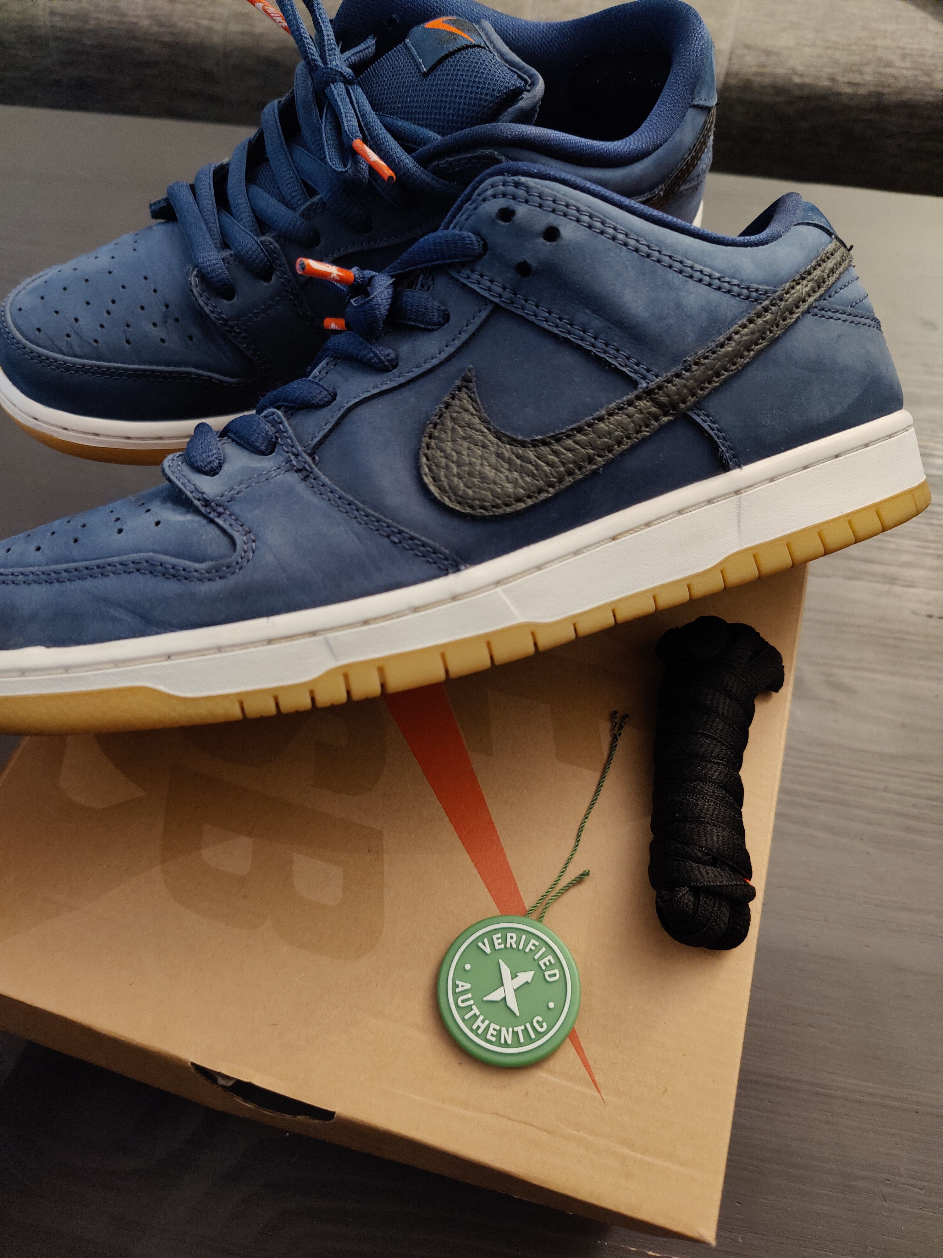 Nike Nike SB Dunk Pro Iso Low Navy/Gum Size US 9.5 / EU 42-43 - 7 Thumbnail