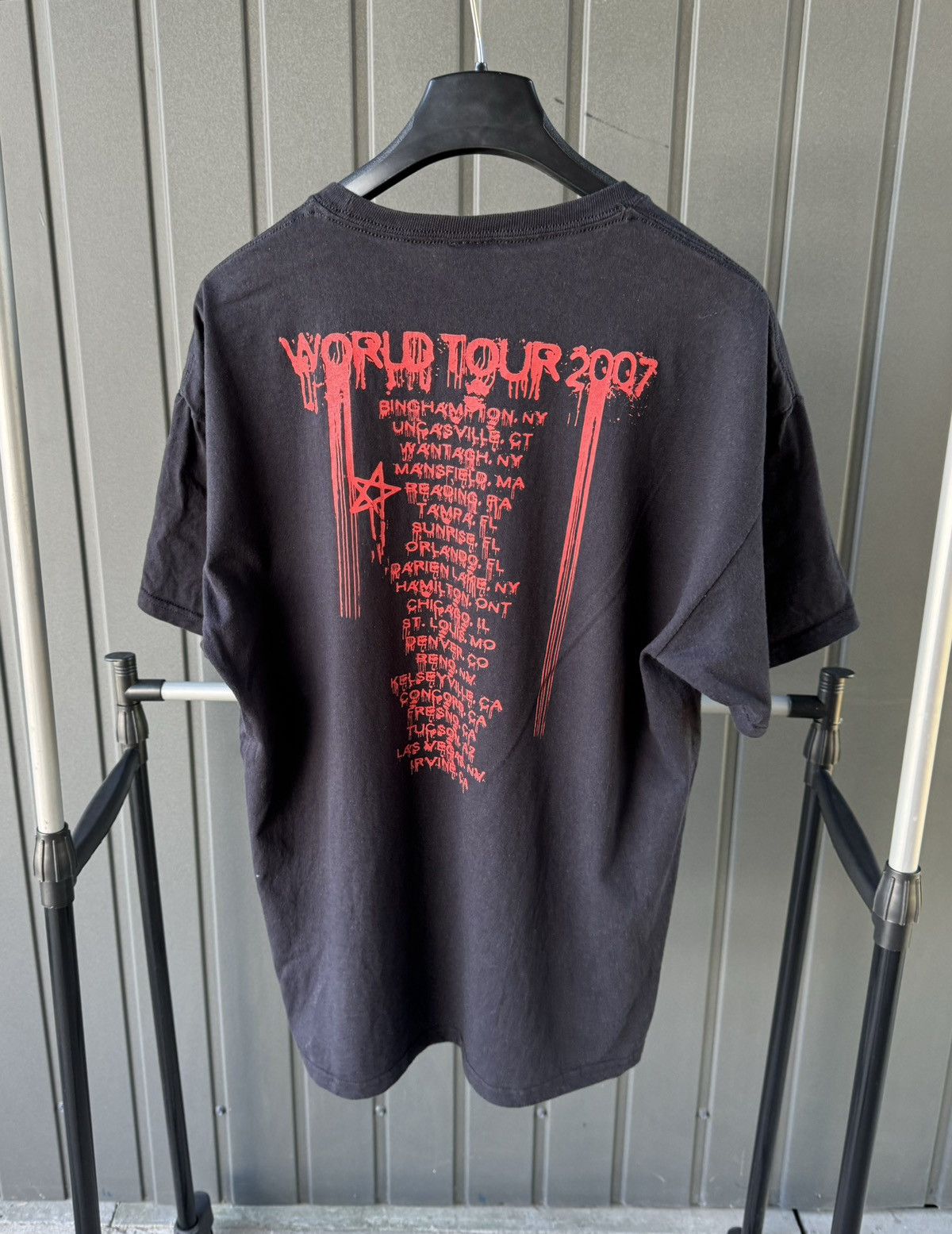 Band Tees × Vintage Vintage 2007 Heaven Hell Tour T Shirt Ozzy Y2K Tee Size US XL / EU 56 / 4 - 2 Thumbnail