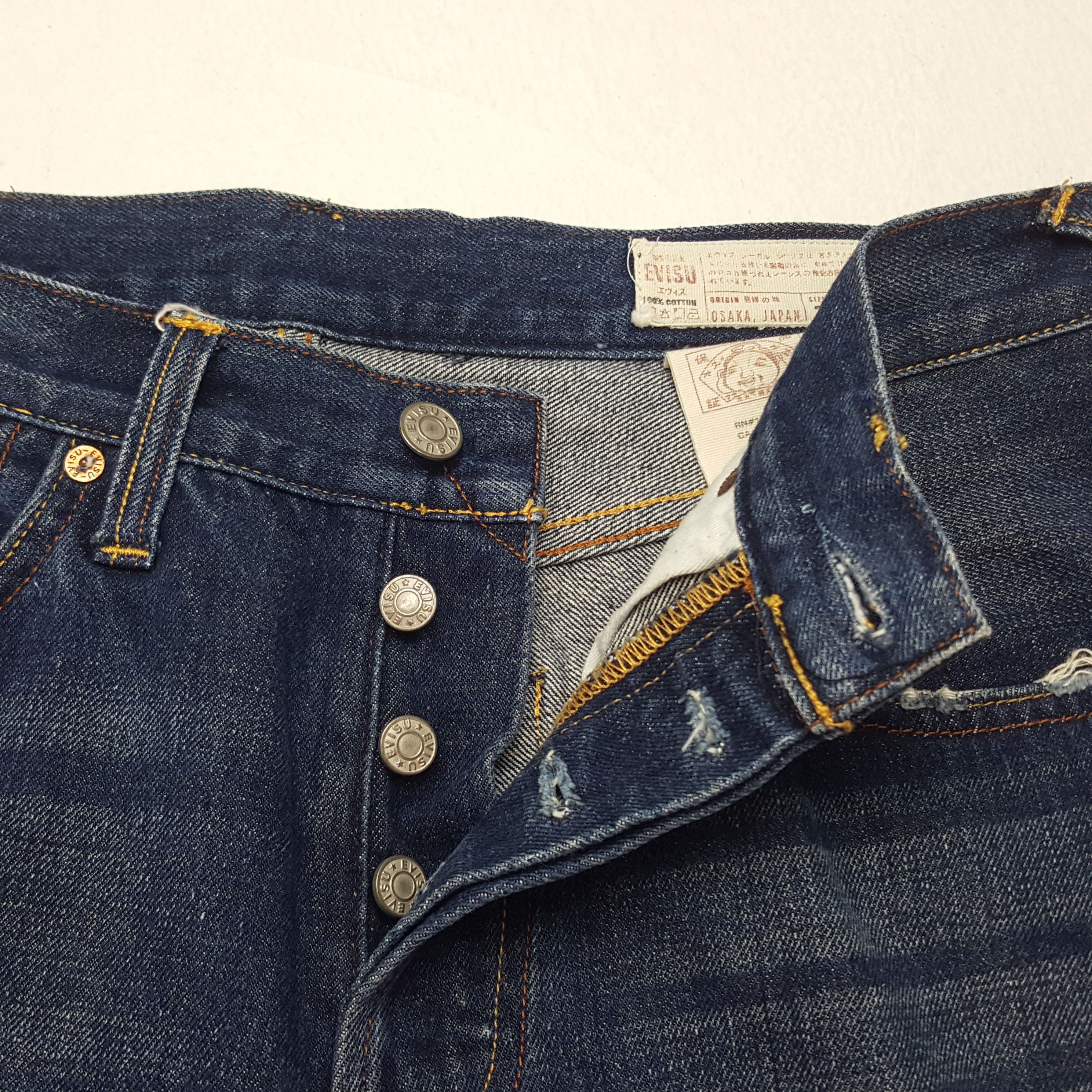 Evisu Vintage Evisu Japanese Brand Daicock Custom Art Denim Jeans Size US 31 - 7 Thumbnail