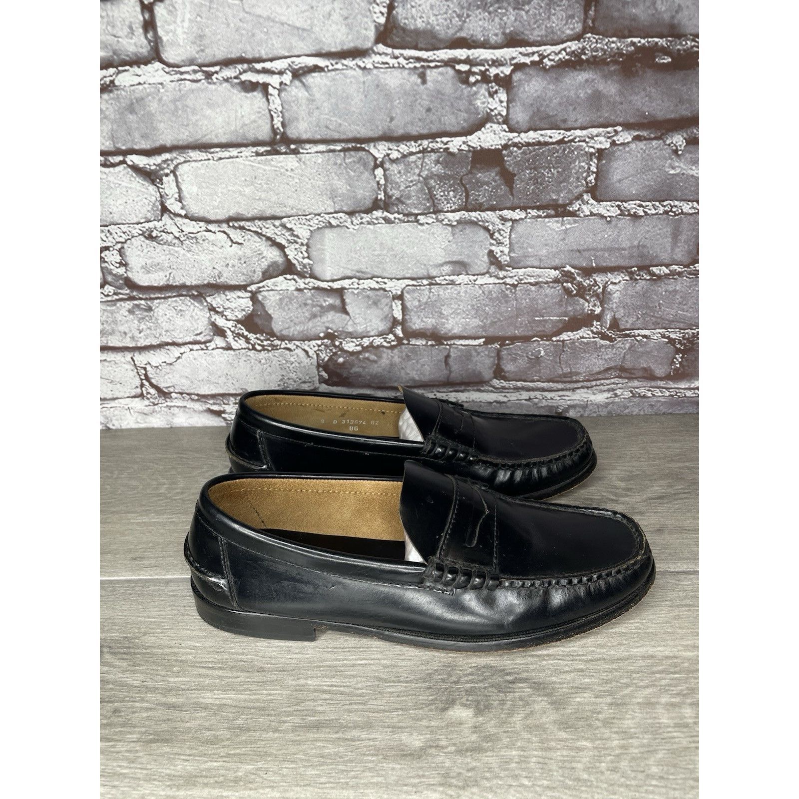 Florsheim Florsheim 1892 Black Leather Slip On Penny Loafers Dress Sho Size US 9 / EU 42 - 14 Thumbnail