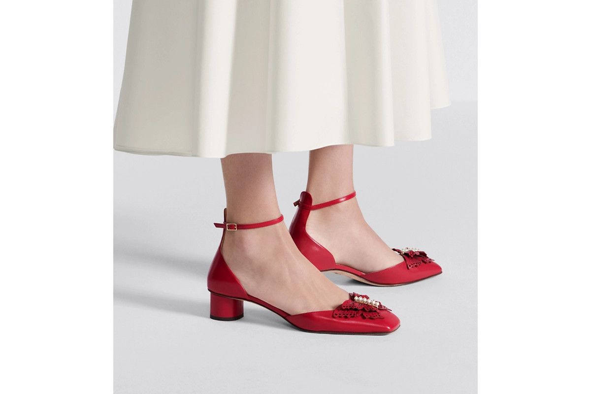 Dior o1bcso1str0225 Tale Pump in Red Size US 5 / IT 35 - 7 Thumbnail