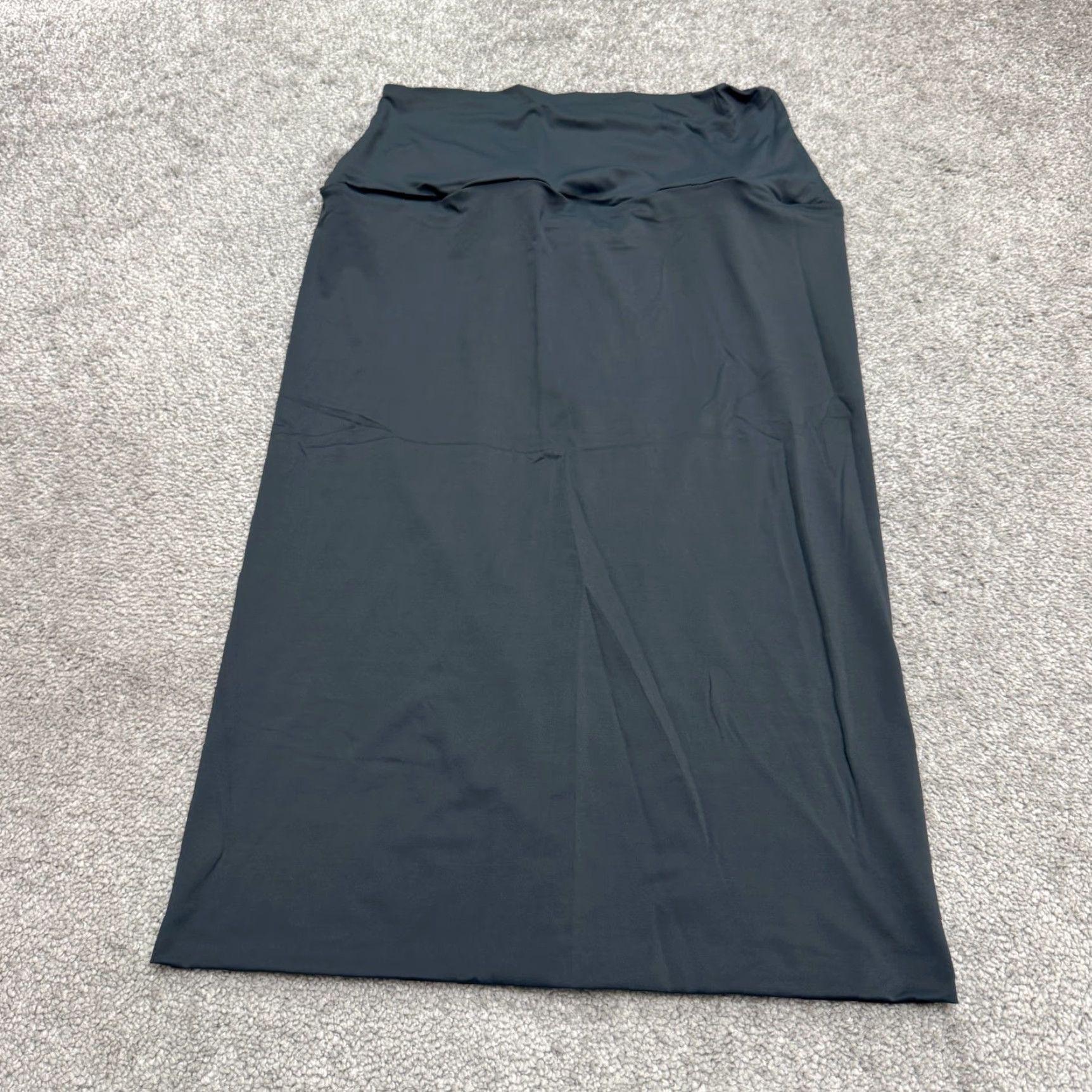 Vintage Epoque Evolution Skirt Womens Medium Maxi Long Straight Gray Soft Stretch 24x26 Size 32" / US 10 / IT 46 - 2 Thumbnail