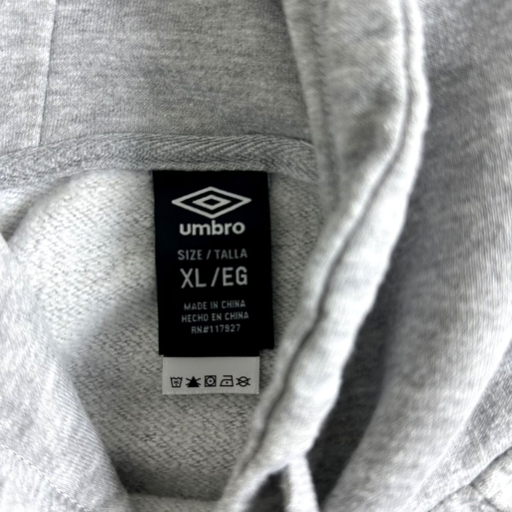 Umbro Umbro Hoodie Gray Graphic Print Big Logo Pullover Sweatshirt Cropped Womens XL Size XL / US 12-14 / IT 48-50 - 6 Thumbnail