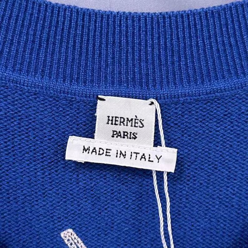 Hermes HERMES cobalt blue short sleeve top size 40 Size M / US 6-8 / IT 42-44 - 5 Thumbnail